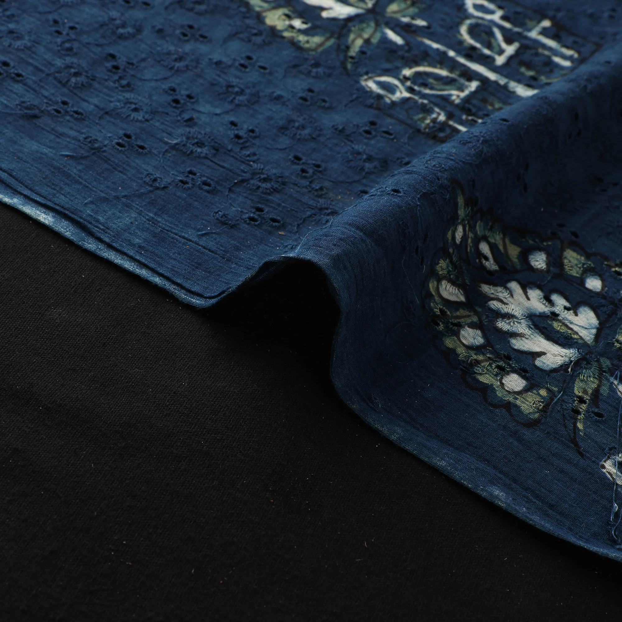Hakoba Hand Block Ajrakh Print Natural Dyed Cotton Fabric 68 - Image 4