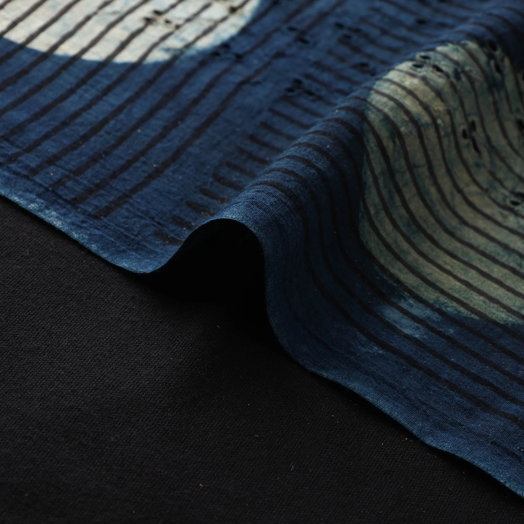 Hakoba Hand Block Ajrakh Print Natural Dyed Cotton Fabric 69 - Image 4