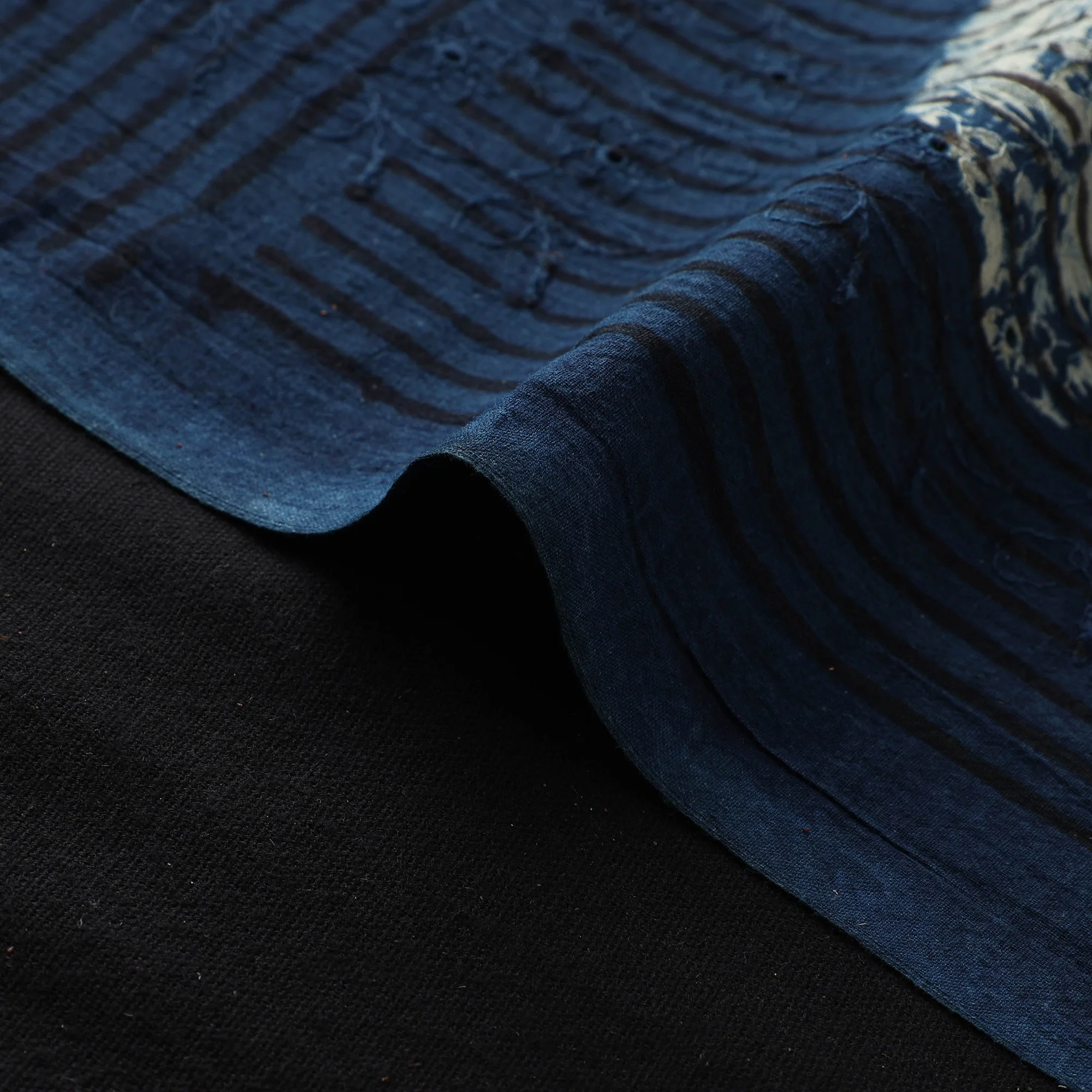 Hakoba Hand Block Ajrakh Print Natural Dyed Cotton Fabric  70 - Image 4