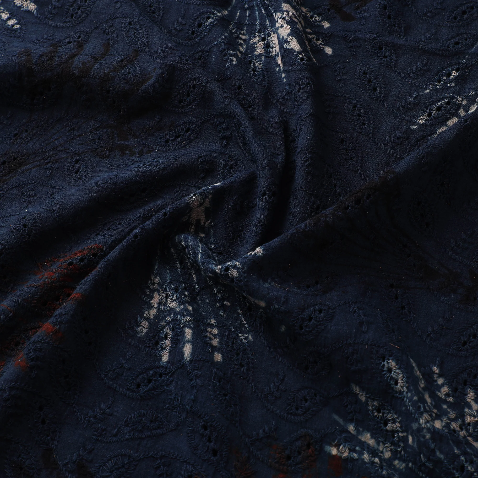 Hakoba Hand Block Ajrakh Print Natural Dyed Cotton Fabric  71 - Image 3