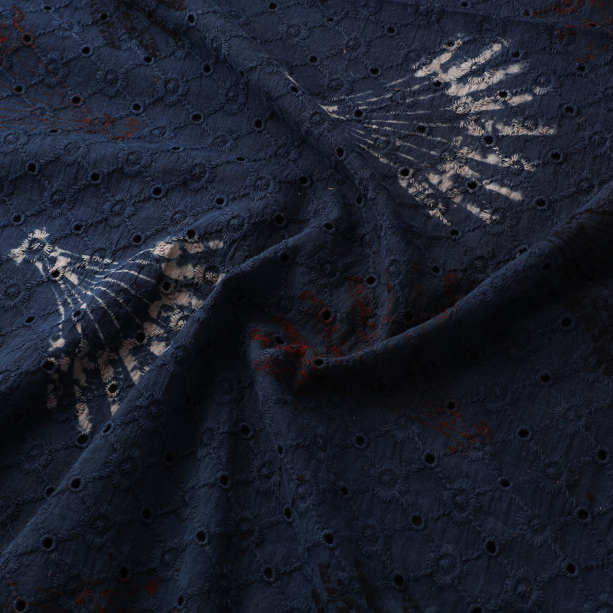 Hakoba Hand Block Ajrakh Print Natural Dyed Cotton Fabric 74 - Image 3