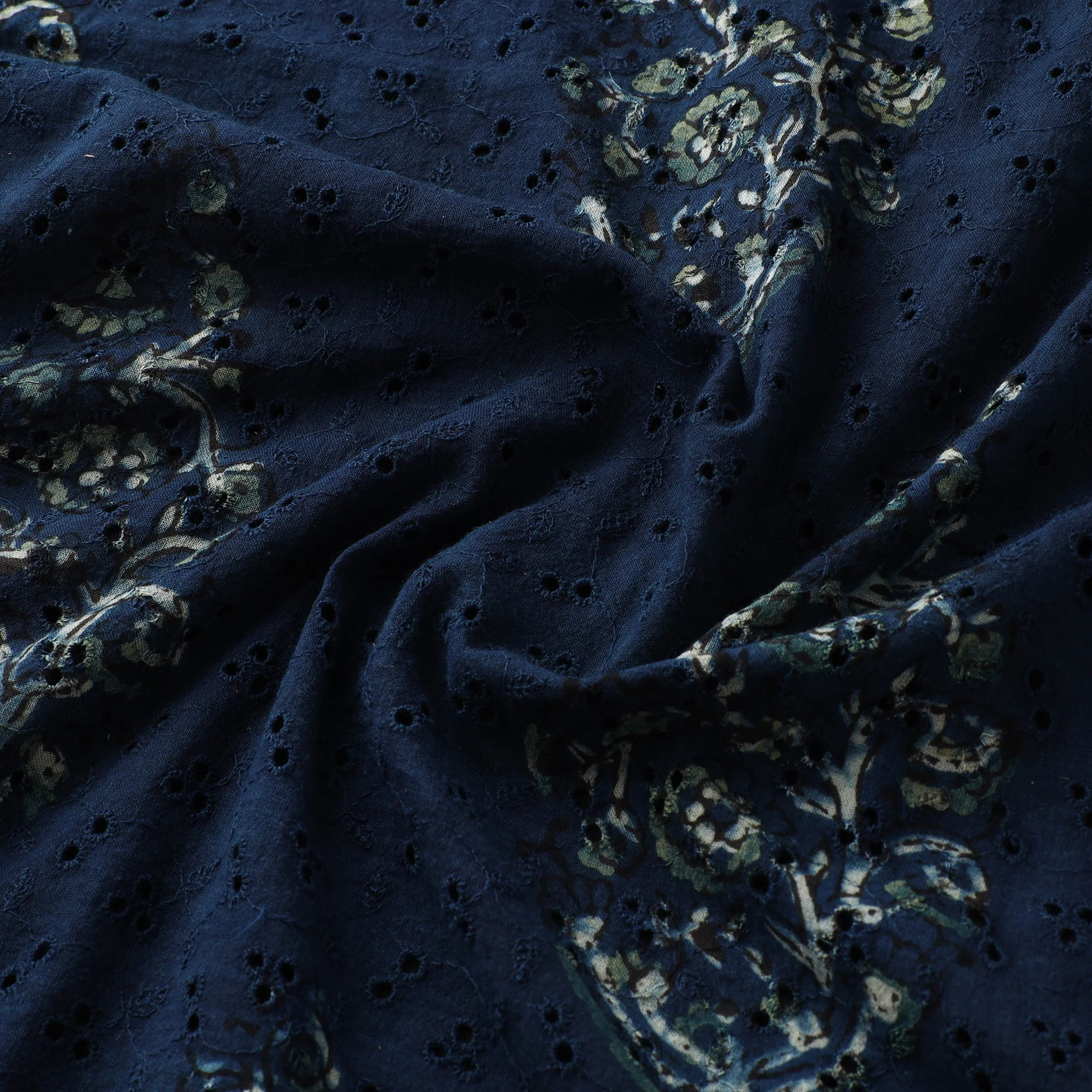 Hakoba Hand Block Ajrakh Print Natural Dyed Cotton Fabric  76 - Image 3
