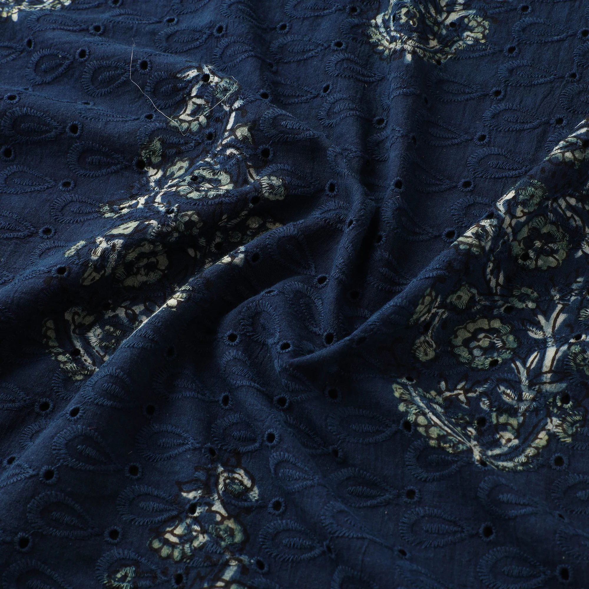 Hakoba Hand Block Ajrakh Print Natural Dyed Cotton Fabric  77 - Image 3