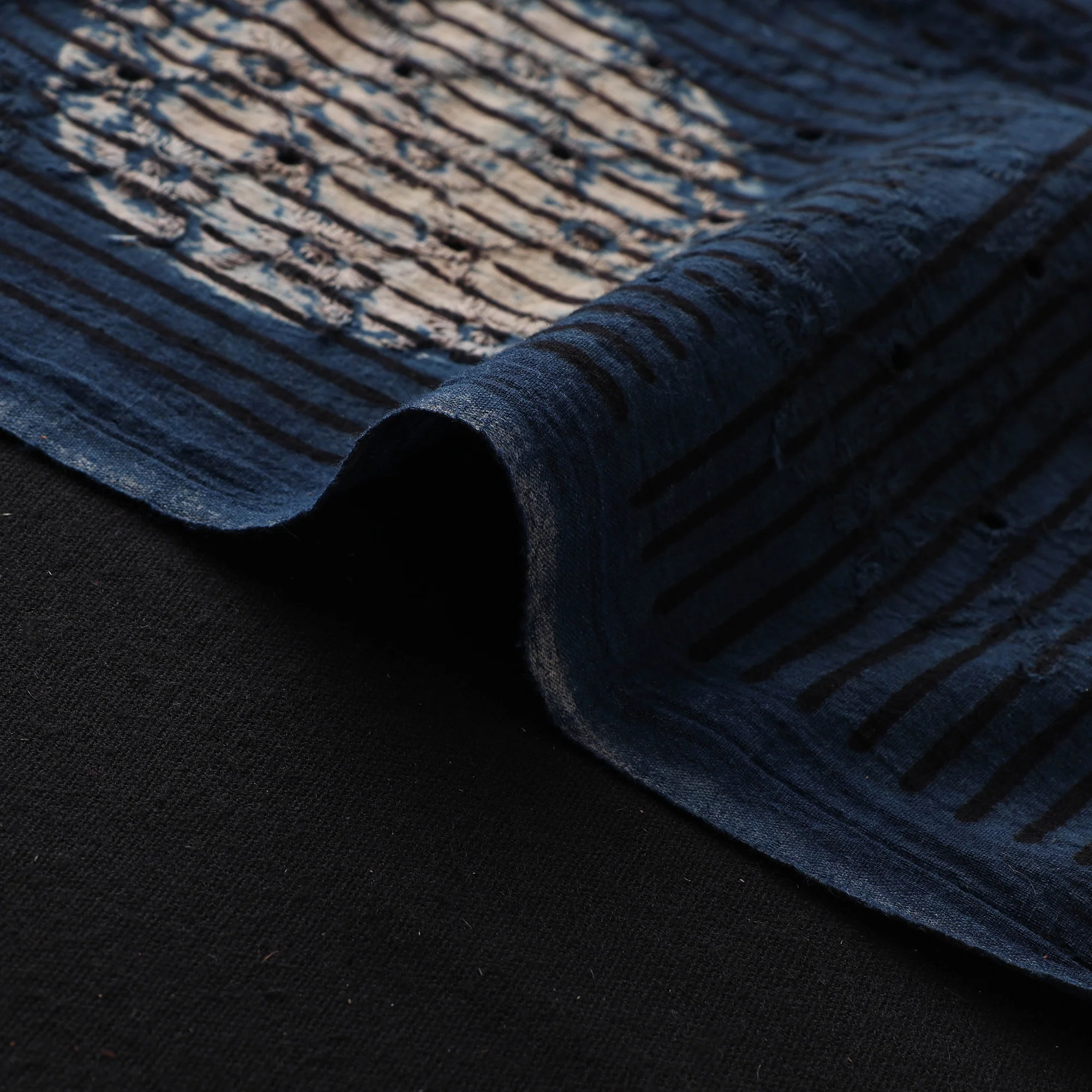 Hakoba Hand Block Ajrakh Print Natural Dyed Cotton Fabric  78 - Image 4