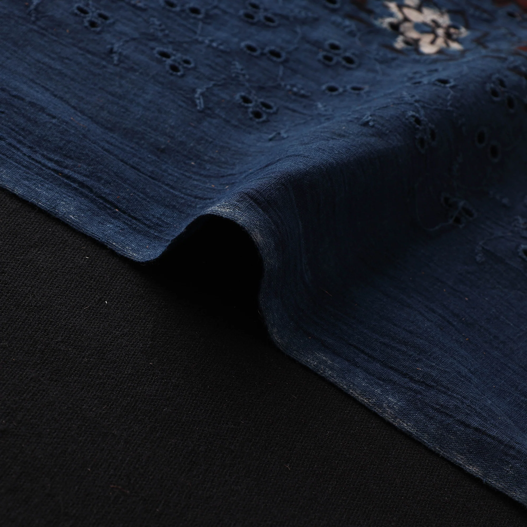 Hakoba Hand Block Ajrakh Print Natural Dyed Cotton Fabric  80 - Image 4