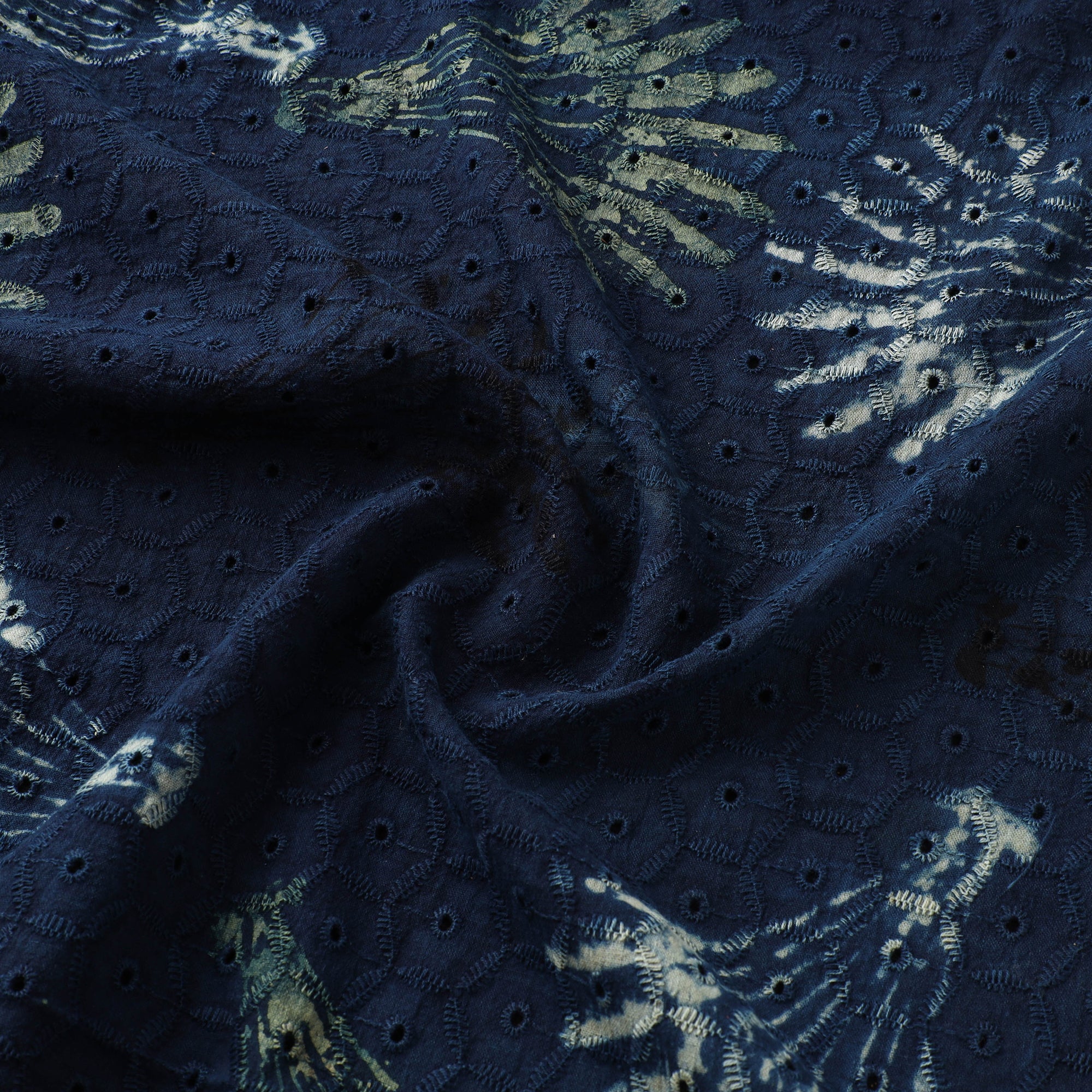 Hakoba Hand Block Ajrakh Print Natural Dyed Cotton Fabric  86 - Image 3