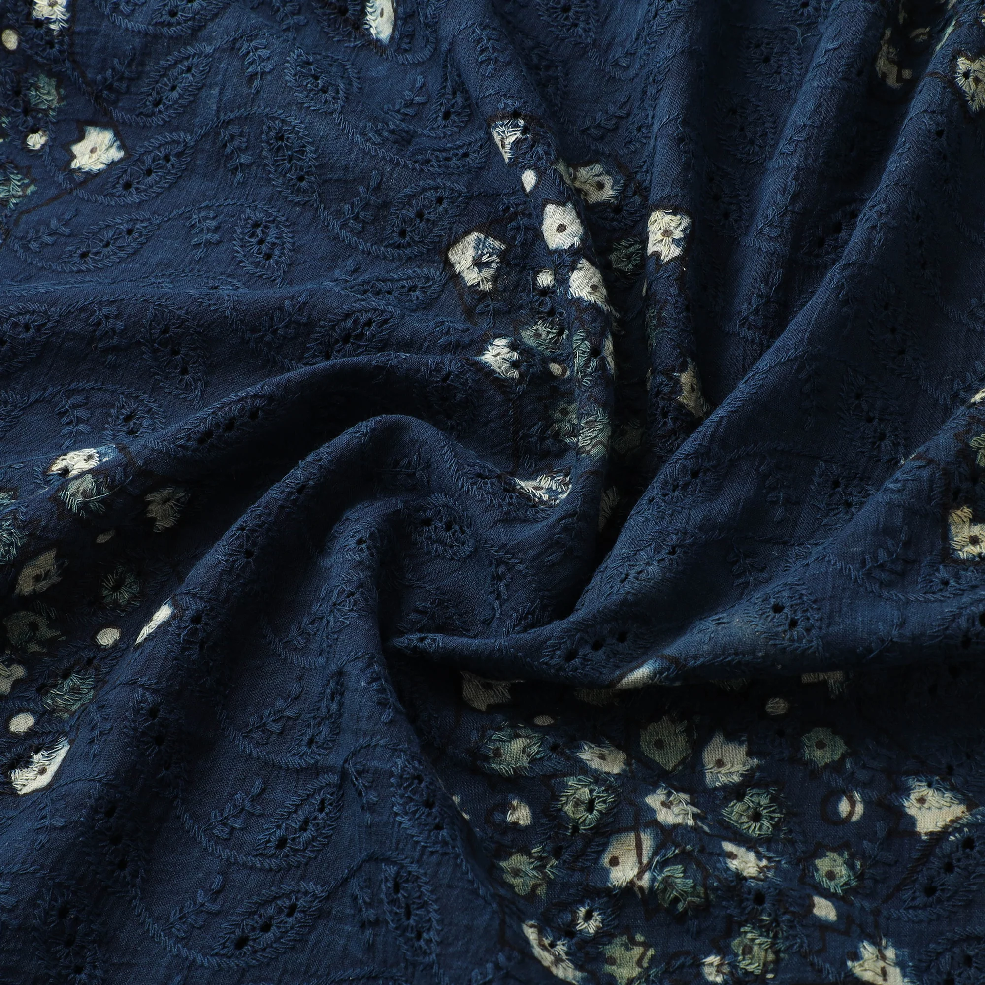 Hakoba Hand Block Ajrakh Print Natural Dyed Cotton Fabric  92 - Image 3