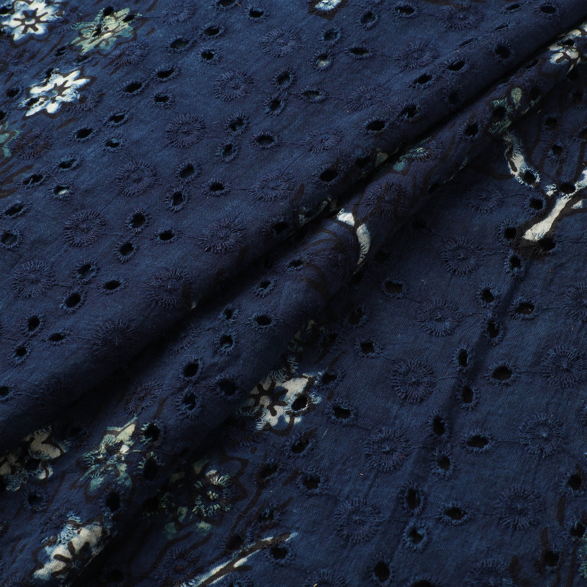 Hakoba Hand Block Ajrakh Print Natural Dyed Cotton Fabric  97