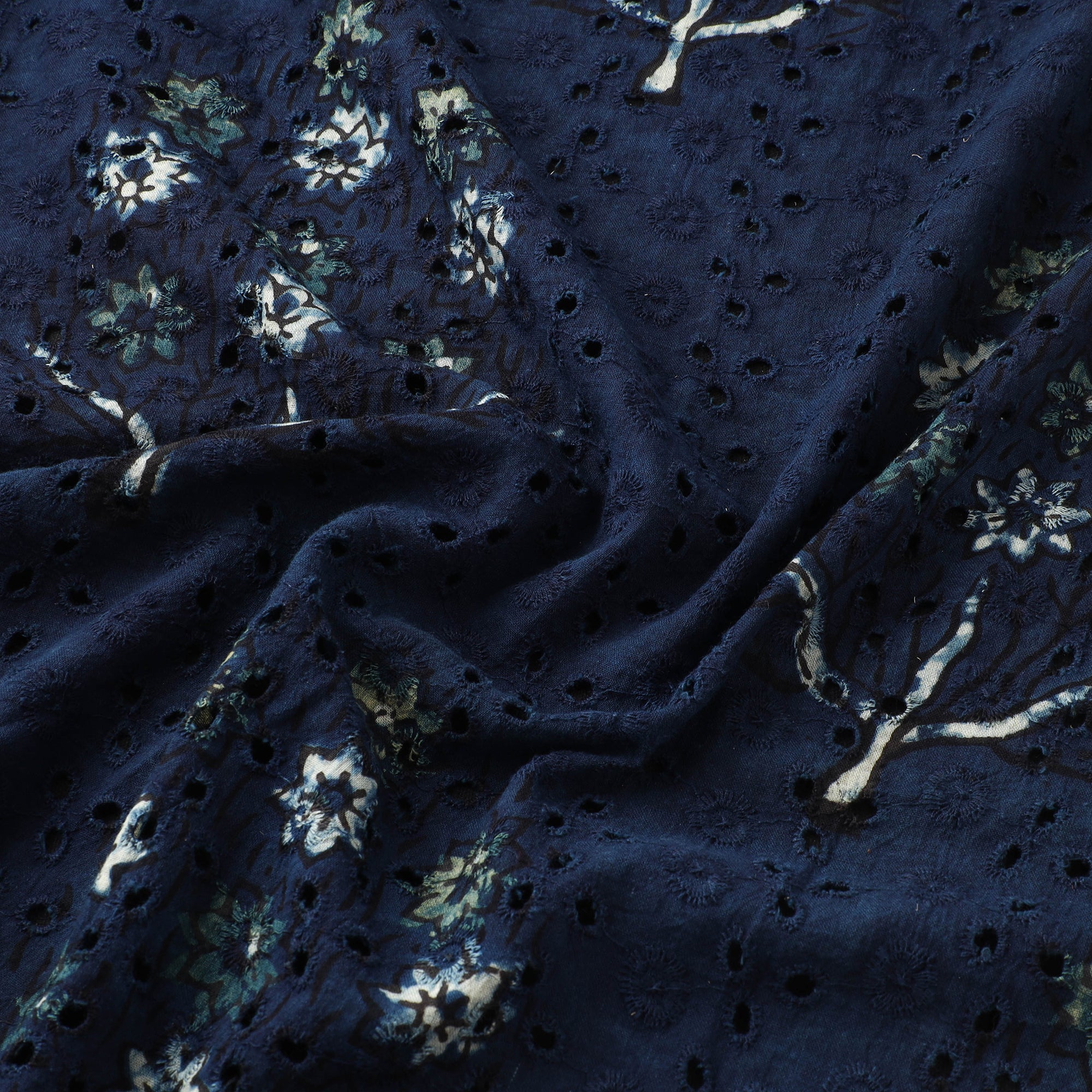 Hakoba Hand Block Ajrakh Print Natural Dyed Cotton Fabric  97 - Image 3