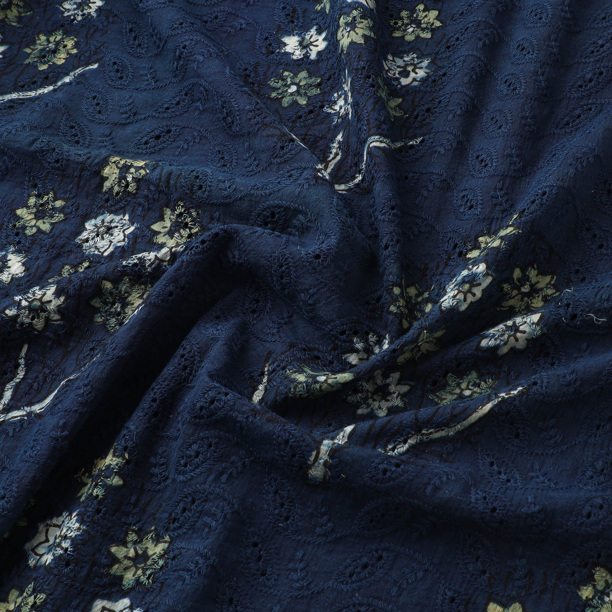 Hakoba Hand Block Ajrakh Print Natural Dyed Cotton Fabric 98 - Image 3
