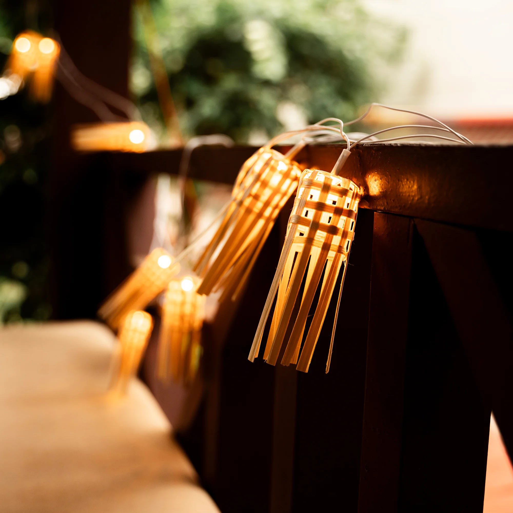 Handcrafted Frill Bamboo String Light (3M) - Image 2
