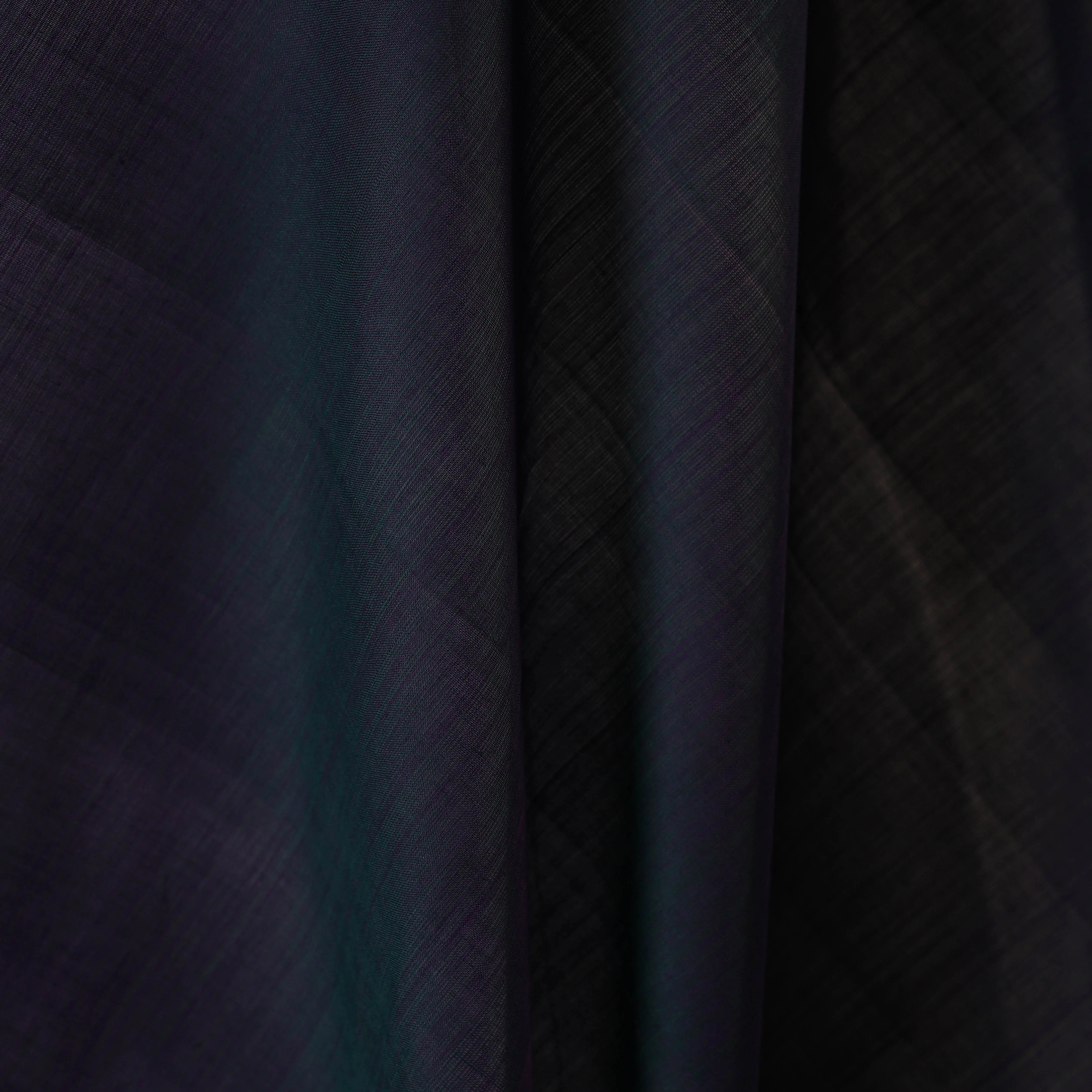 Blue - Handloom Cotton Mangalagiri Fabric with Zari Border 11 - Image 2