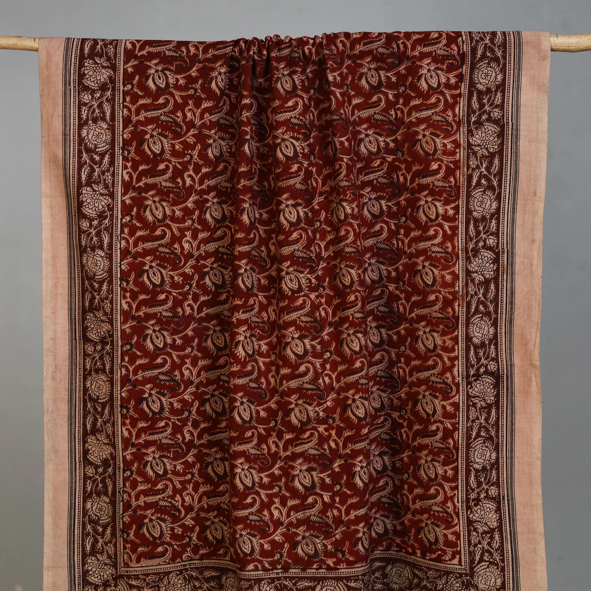 Handloom Cotton Natural Dyed Block Print Pedana Kalamkari Towel 20 - Image 2