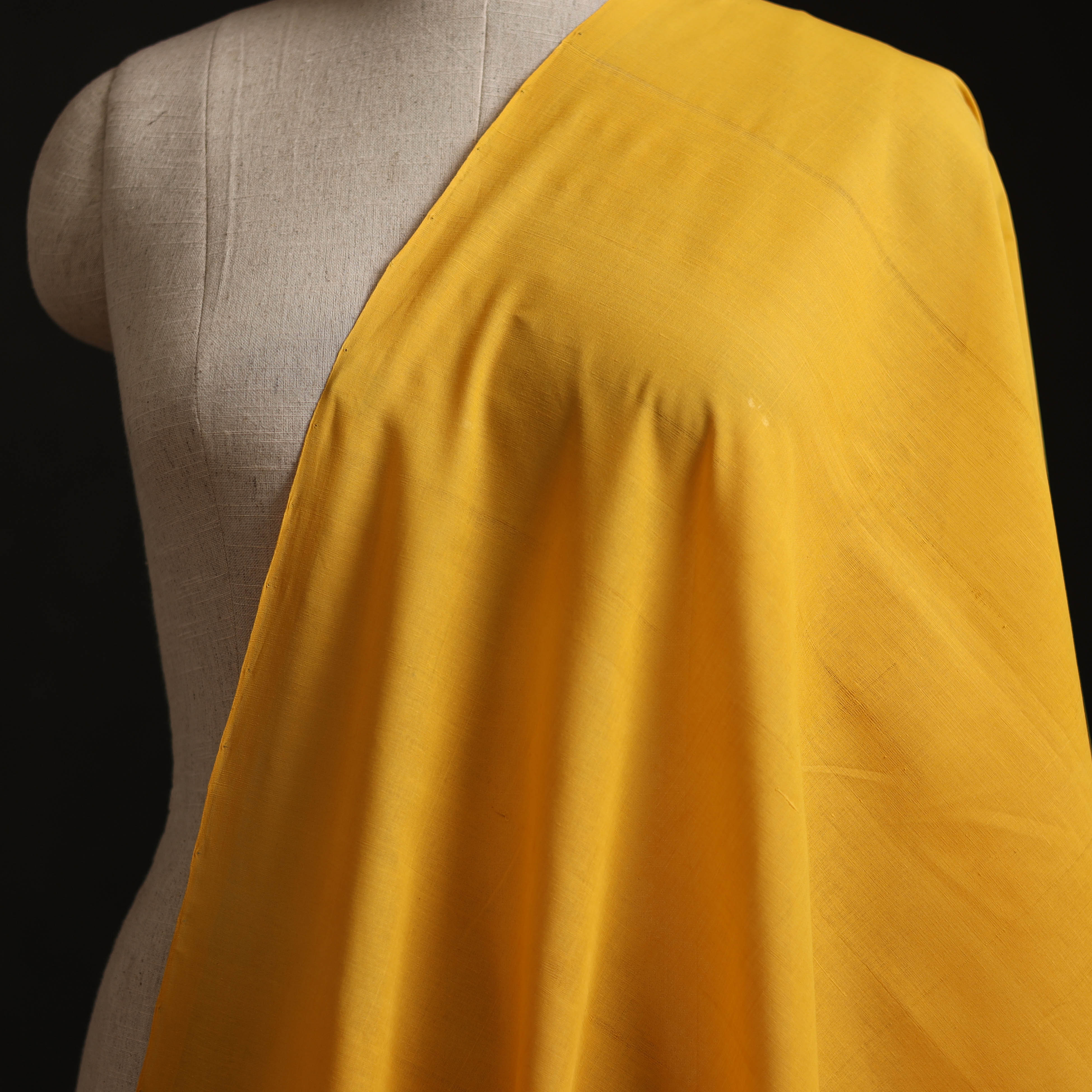 Handloom Mangalagiri Plain Cotton Fabric 04 - Image 2