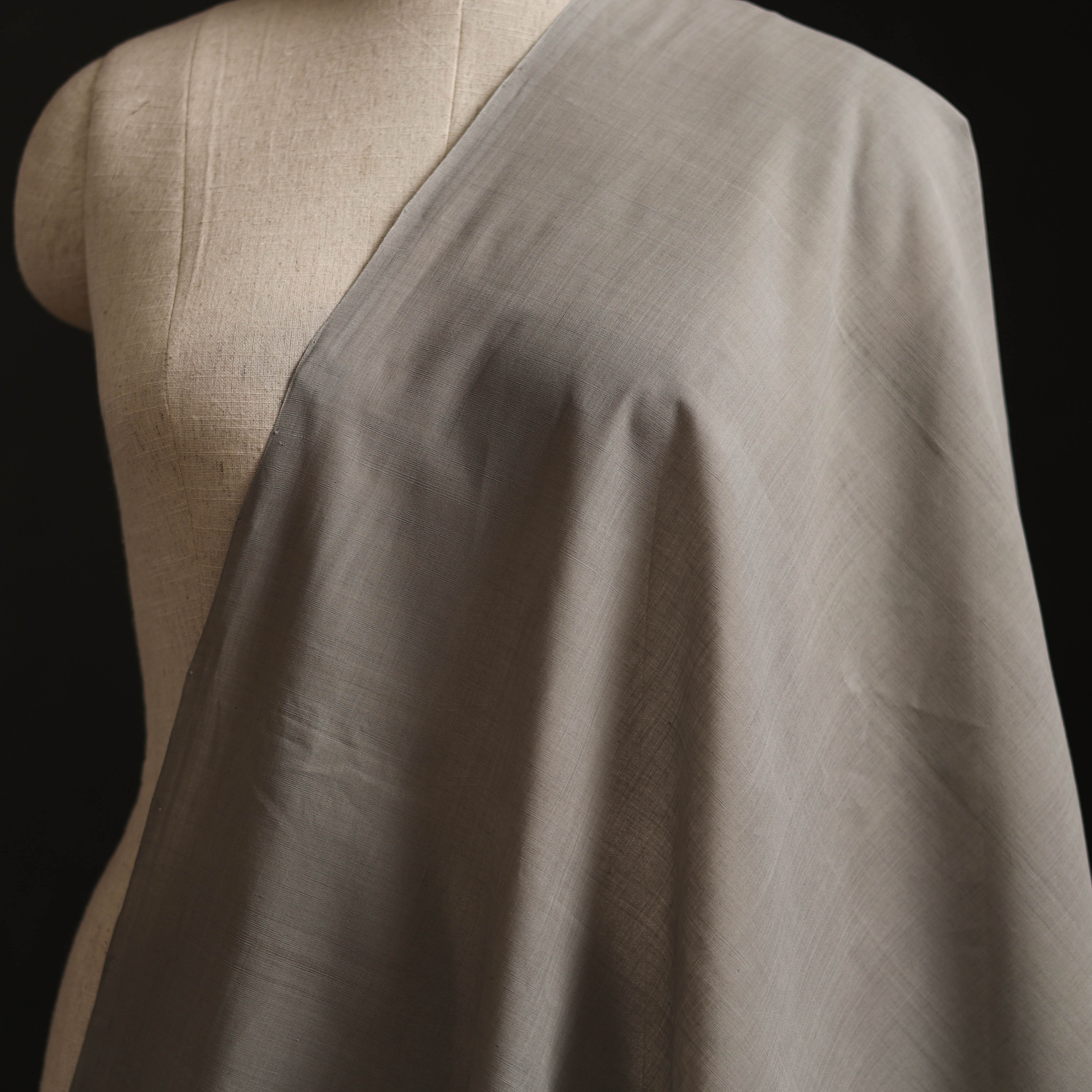 Handloom Mangalagiri Plain Cotton Fabric 10 - Image 2