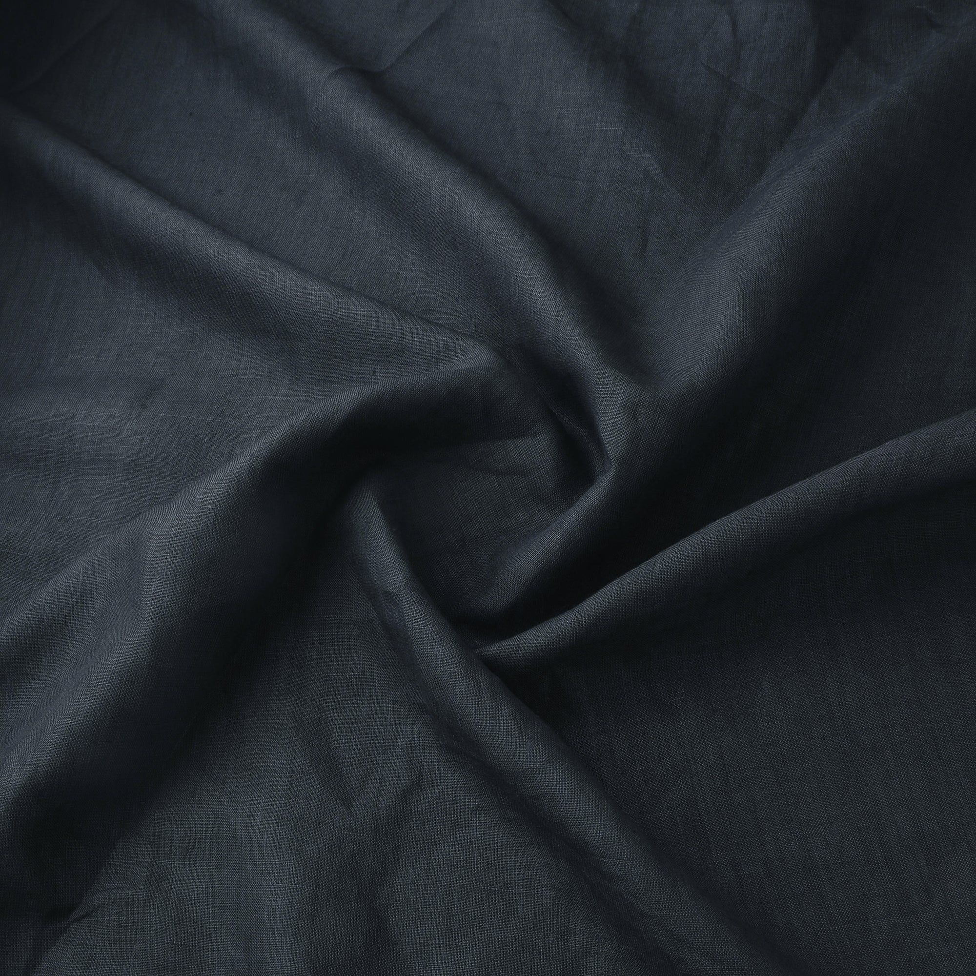 Grey - Handloom Pure Linen Bhagalpuri Fabric 01 - Image 3