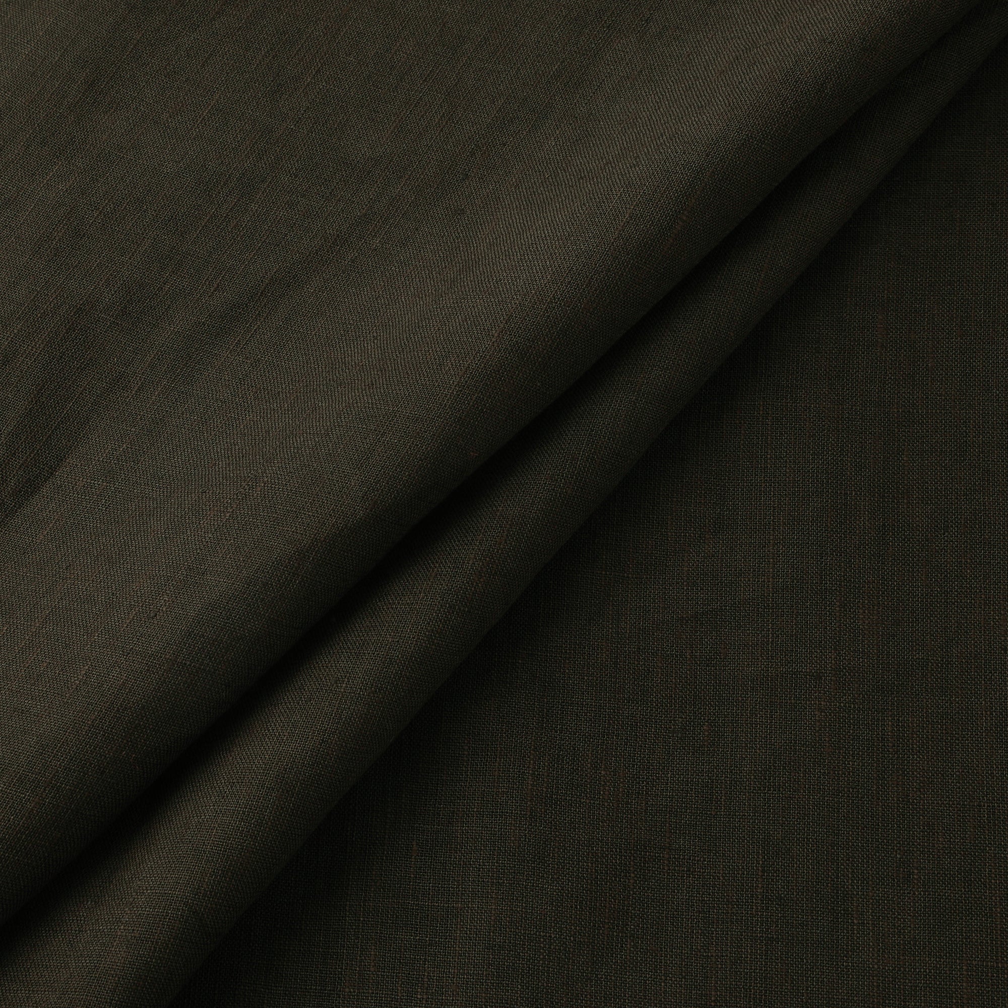 Green - Handloom Pure Linen Bhagalpuri Fabric 06 - Image 2