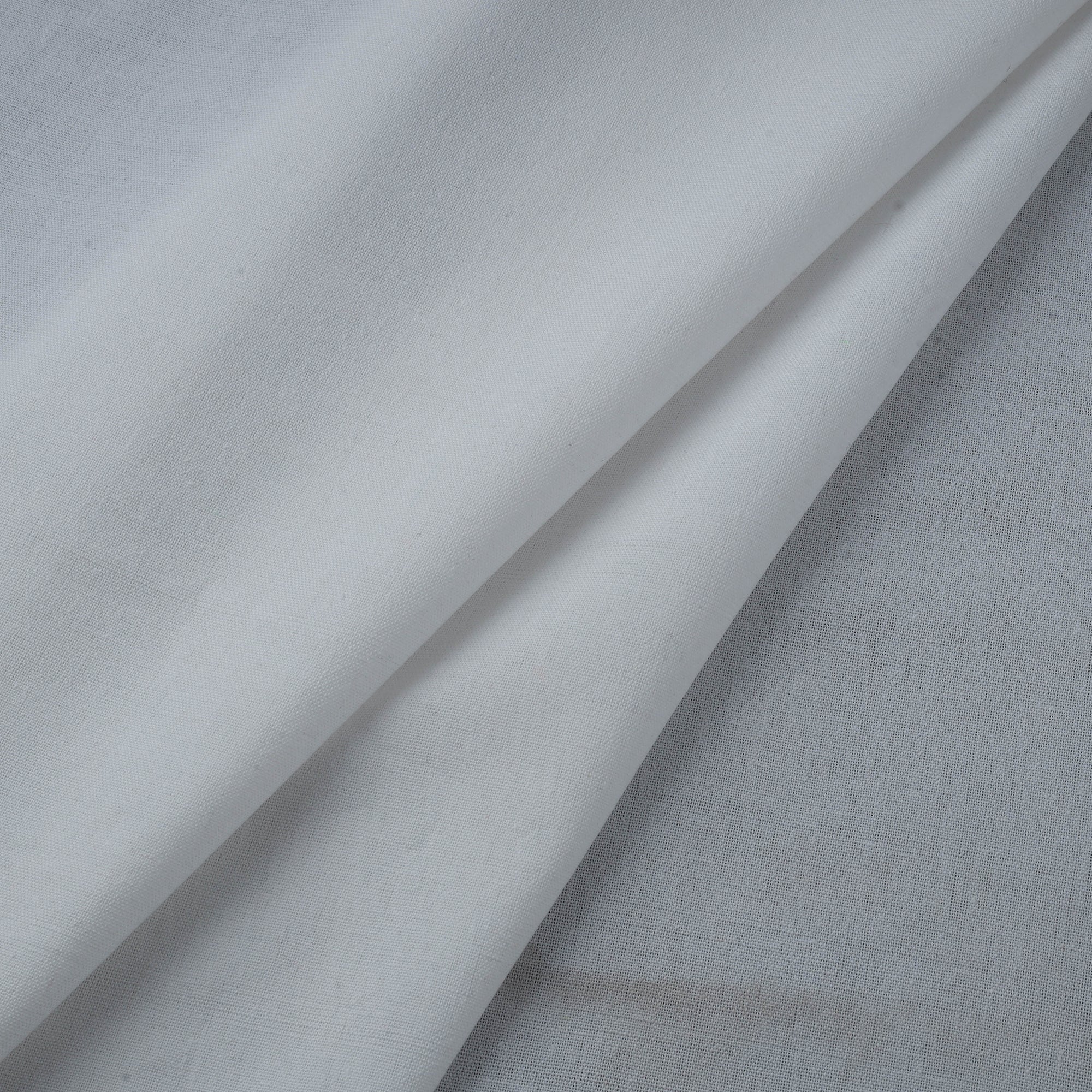 White - Jhiri Pure Handloom Cotton Fabric 28 - Image 2