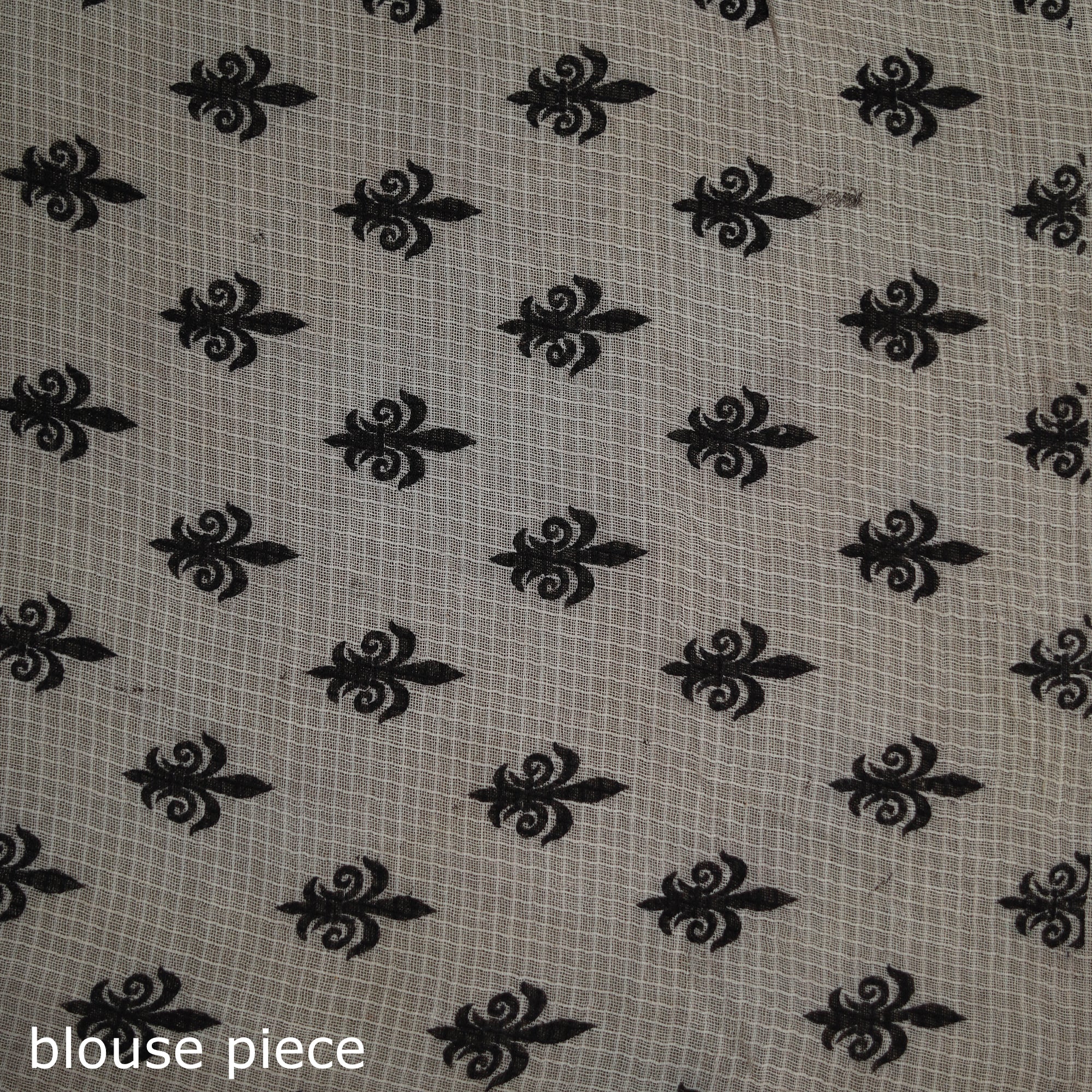 Kalamkari Printed Kota Doria Cotton Saree 14 - Image 5