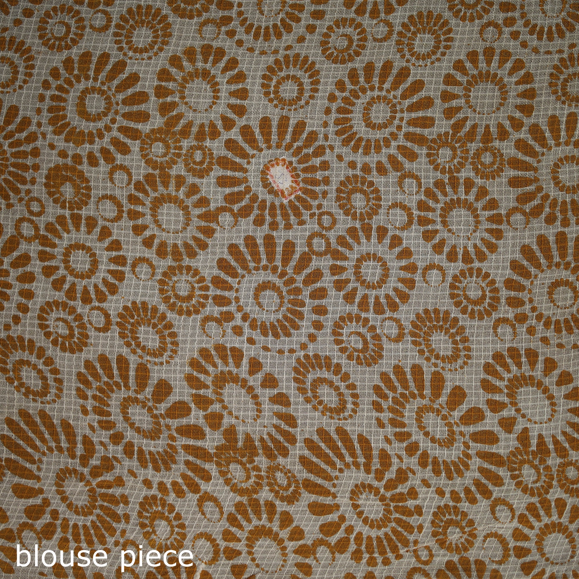 Kalamkari Printed Kota Doria Cotton Saree 19 - Image 5