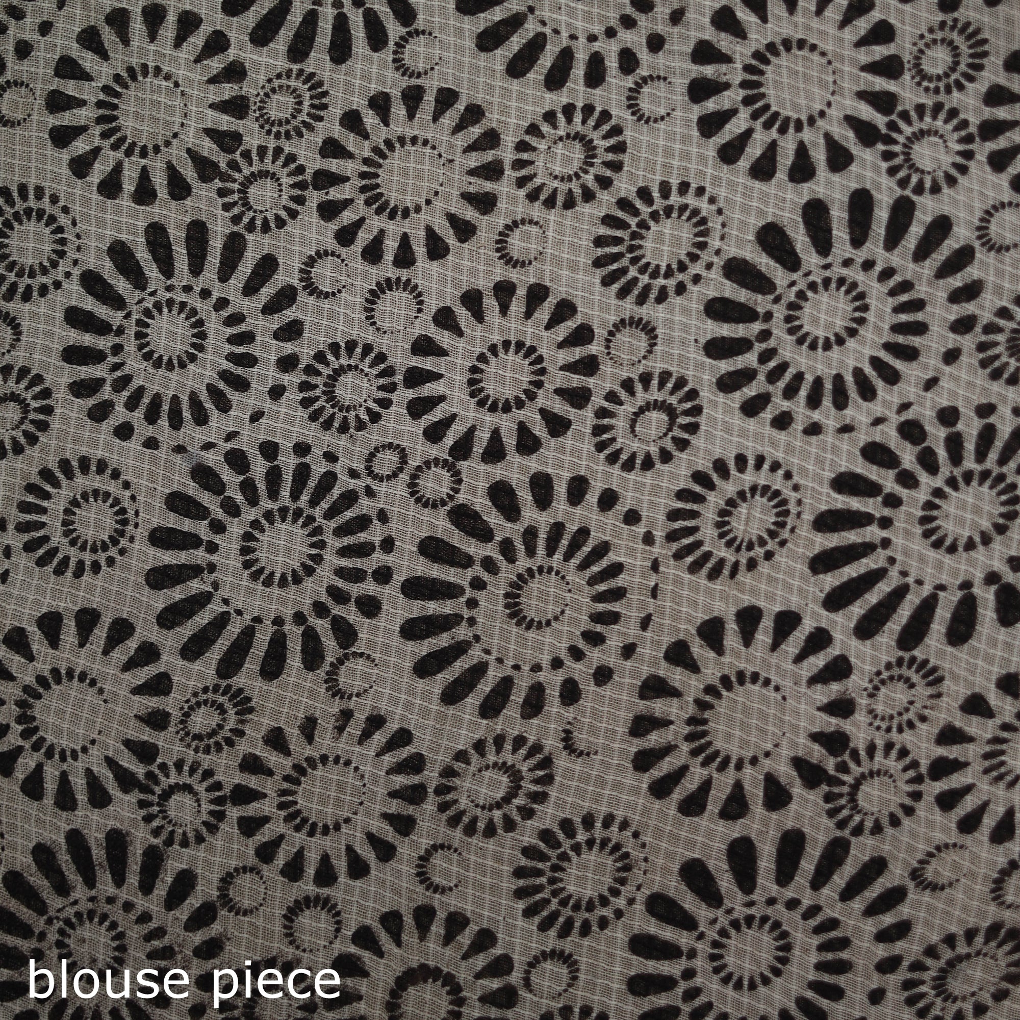 Kalamkari Printed Kota Doria Cotton Saree 26 - Image 5