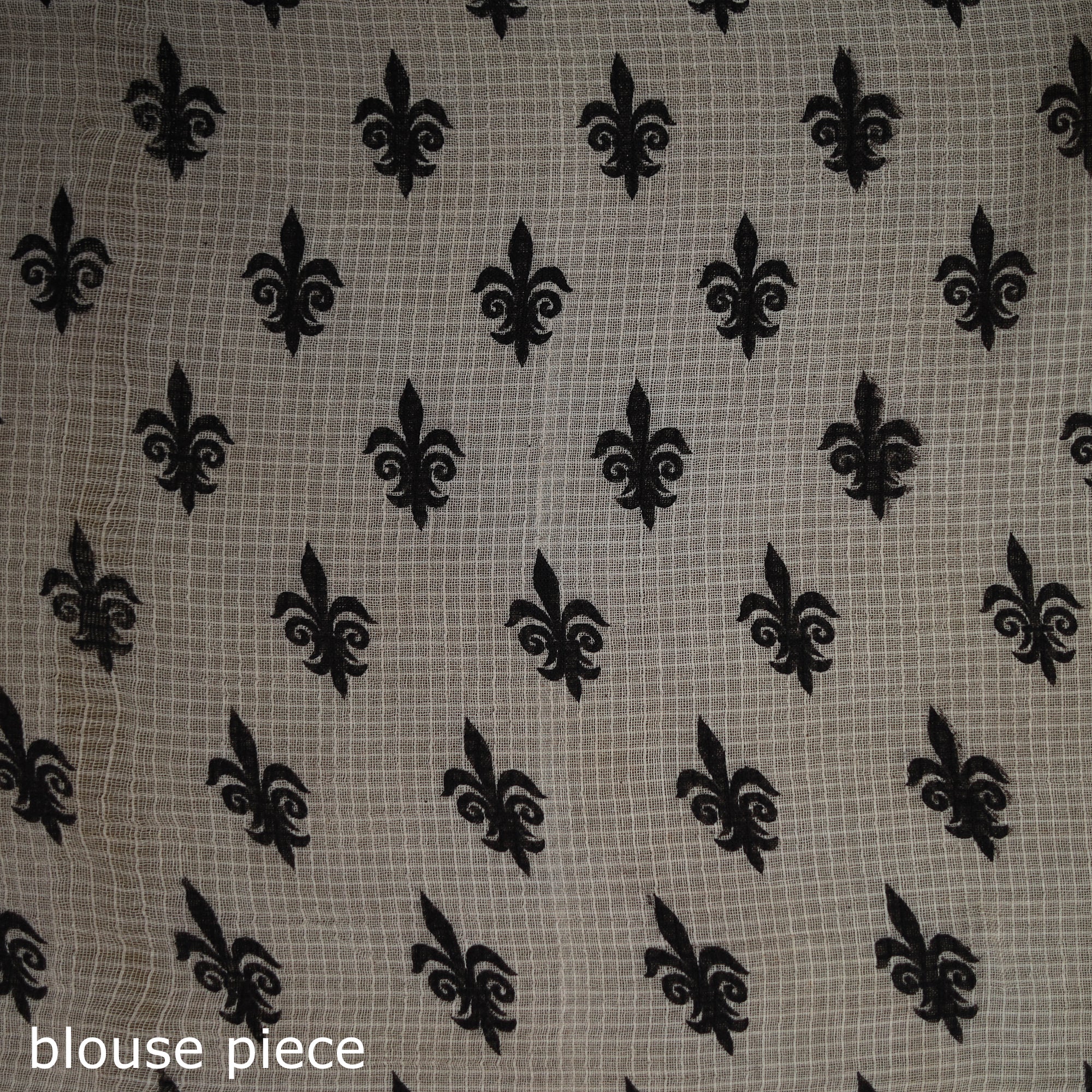 Kalamkari Printed Kota Doria Cotton Saree 29 - Image 4