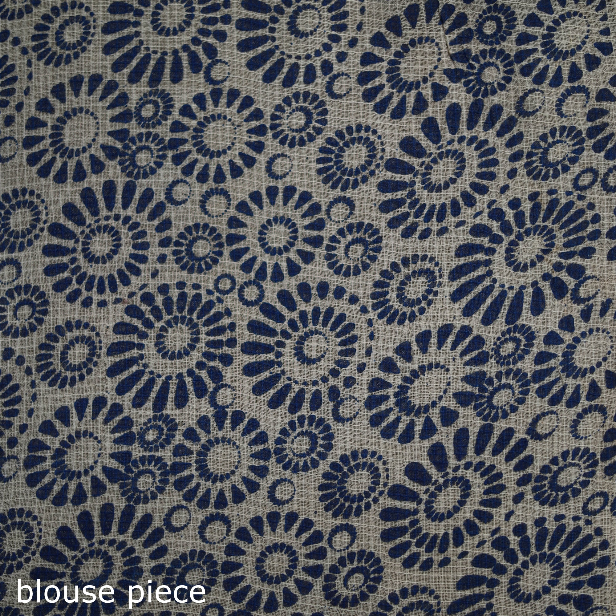 Kalamkari Printed Kota Doria Cotton Saree 34 - Image 5