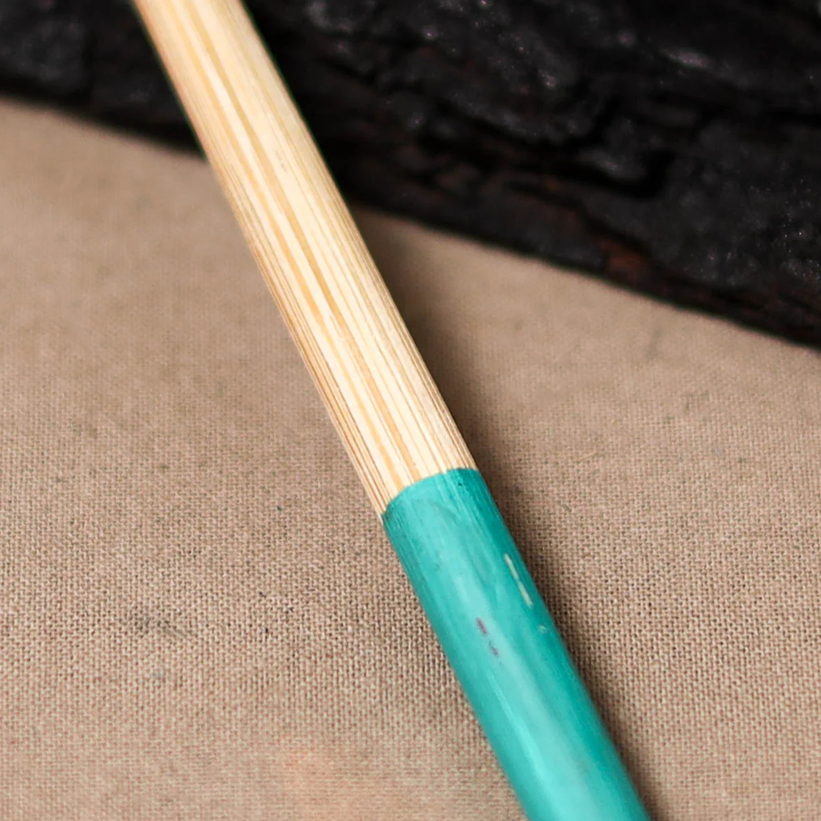 Kerala Handpainted Bamboo Juda Stick 114 - Image 2