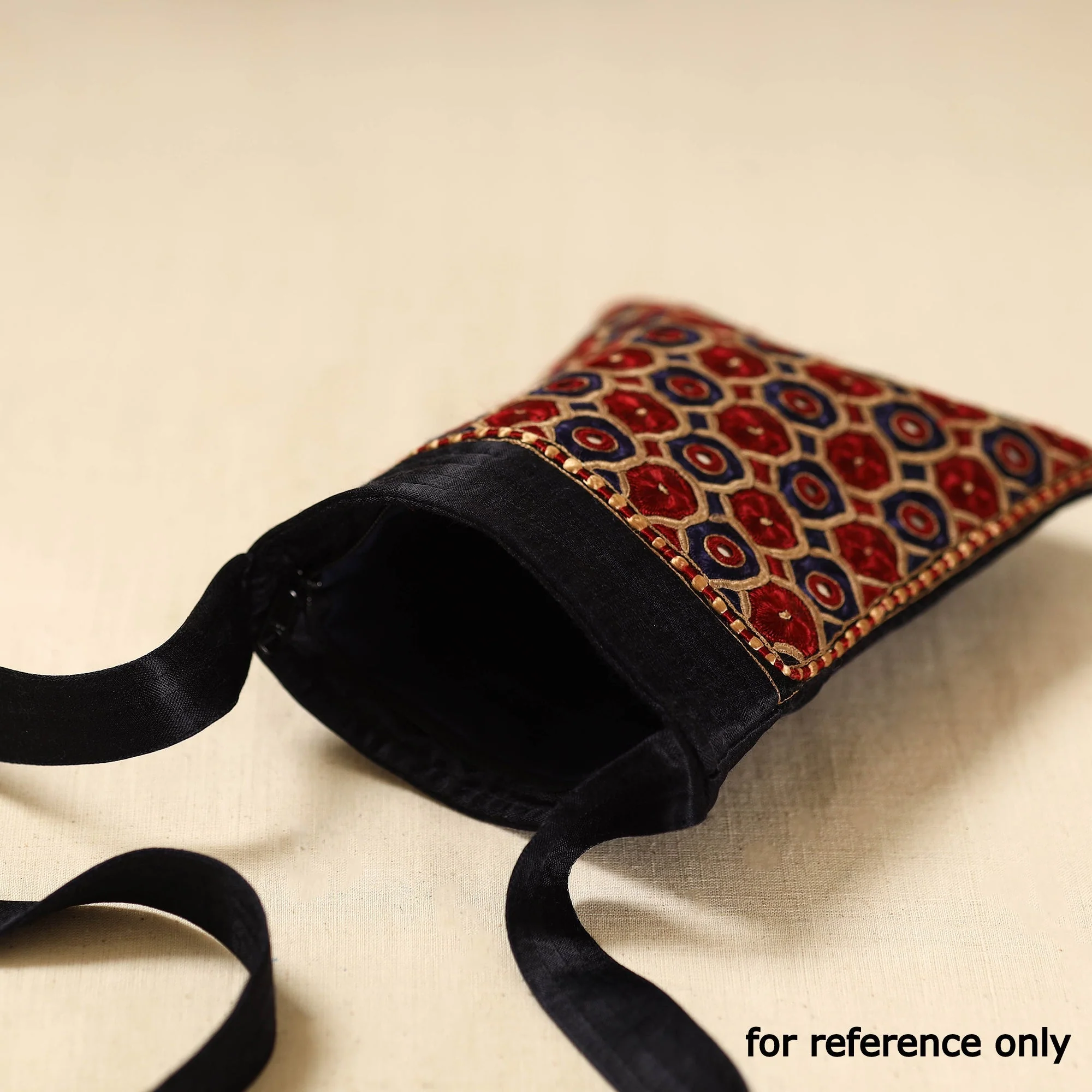Multicolor - Kutch Node Fulado Hand Embroidered Sling Bag 71 - Image 4