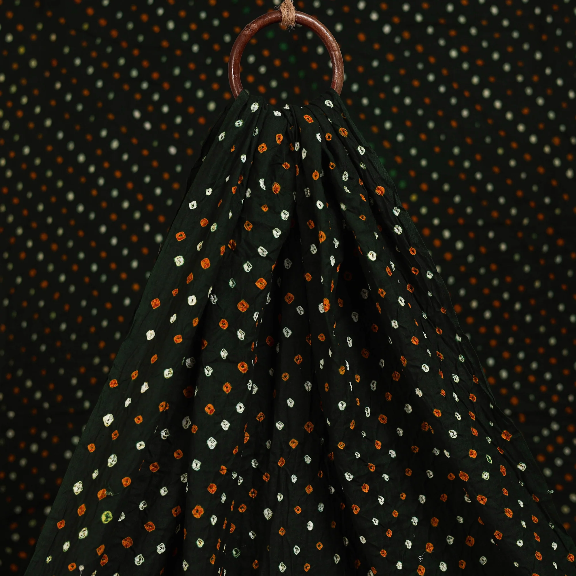 Kutch Tie-Dye Cotton Bandhani Fabric 08