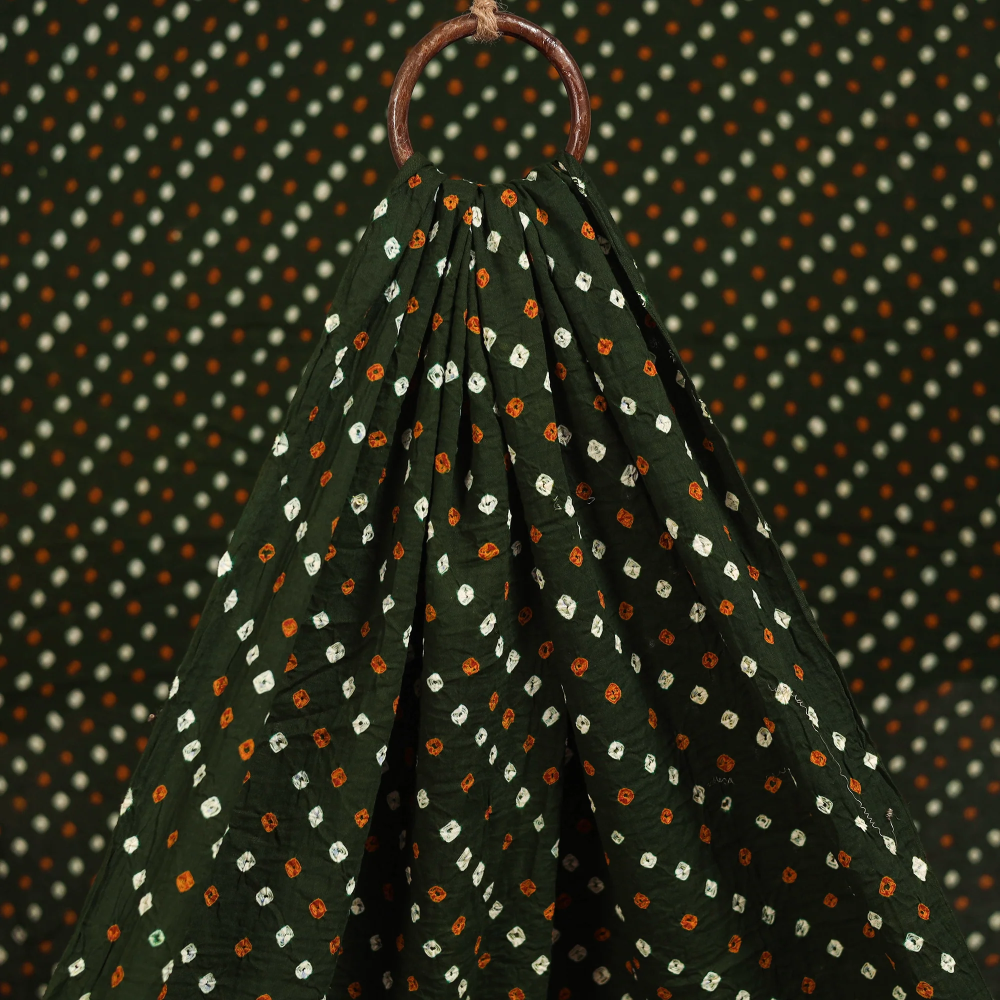 Kutch Tie-Dye Cotton Bandhani Fabric 10