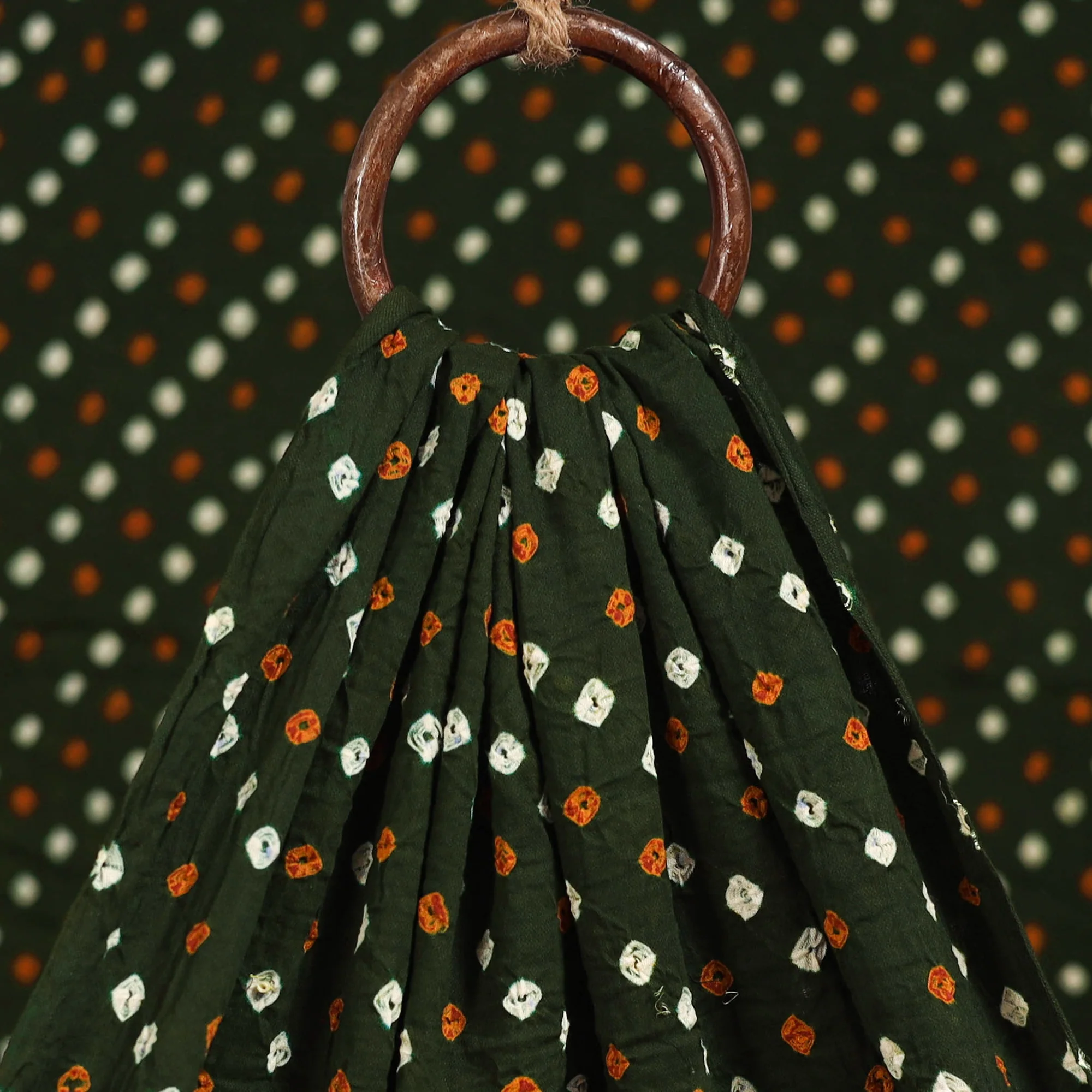 Kutch Tie-Dye Cotton Bandhani Fabric 10 - Image 3