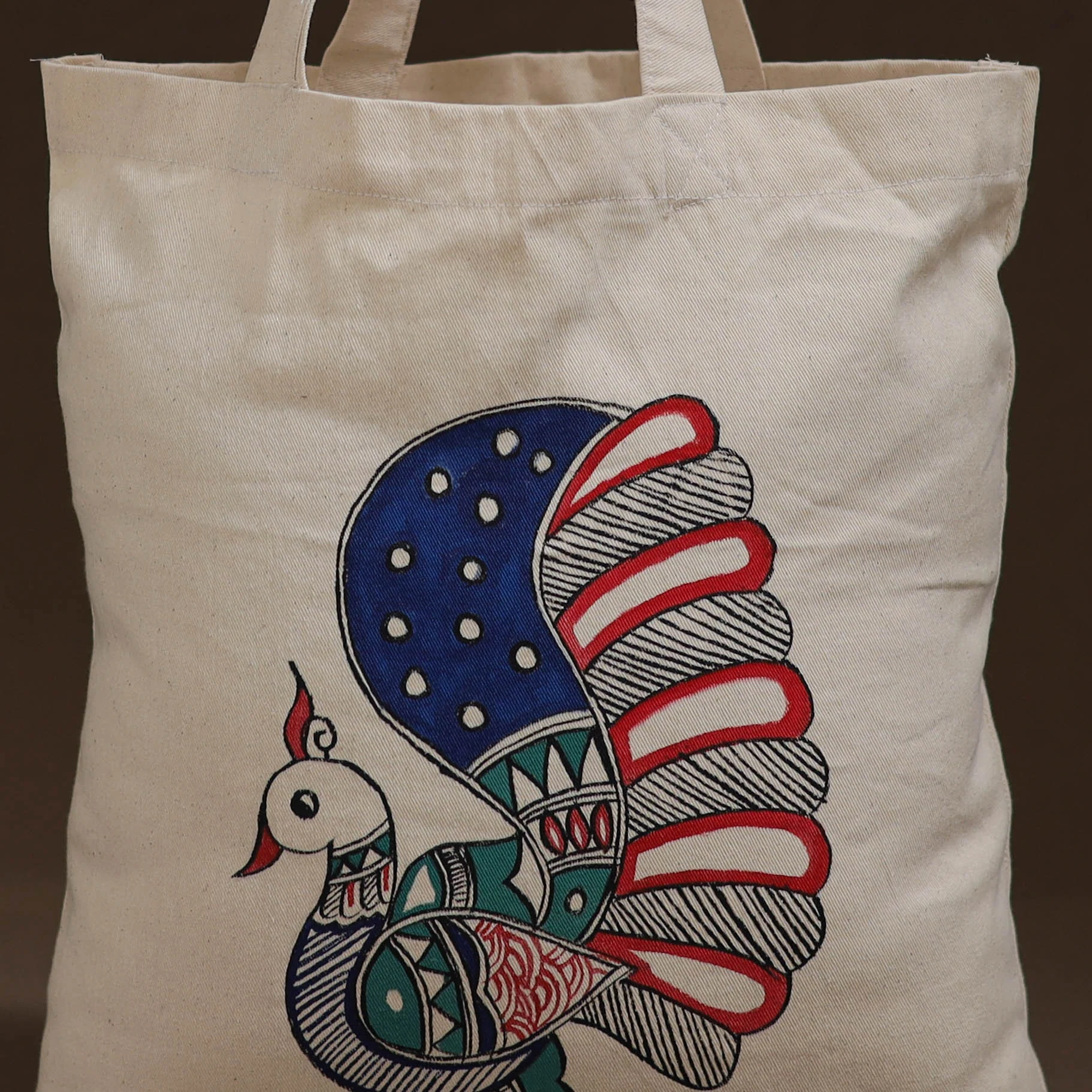 Madhubani Handpainted Shoulder Bag 13 - Image 3