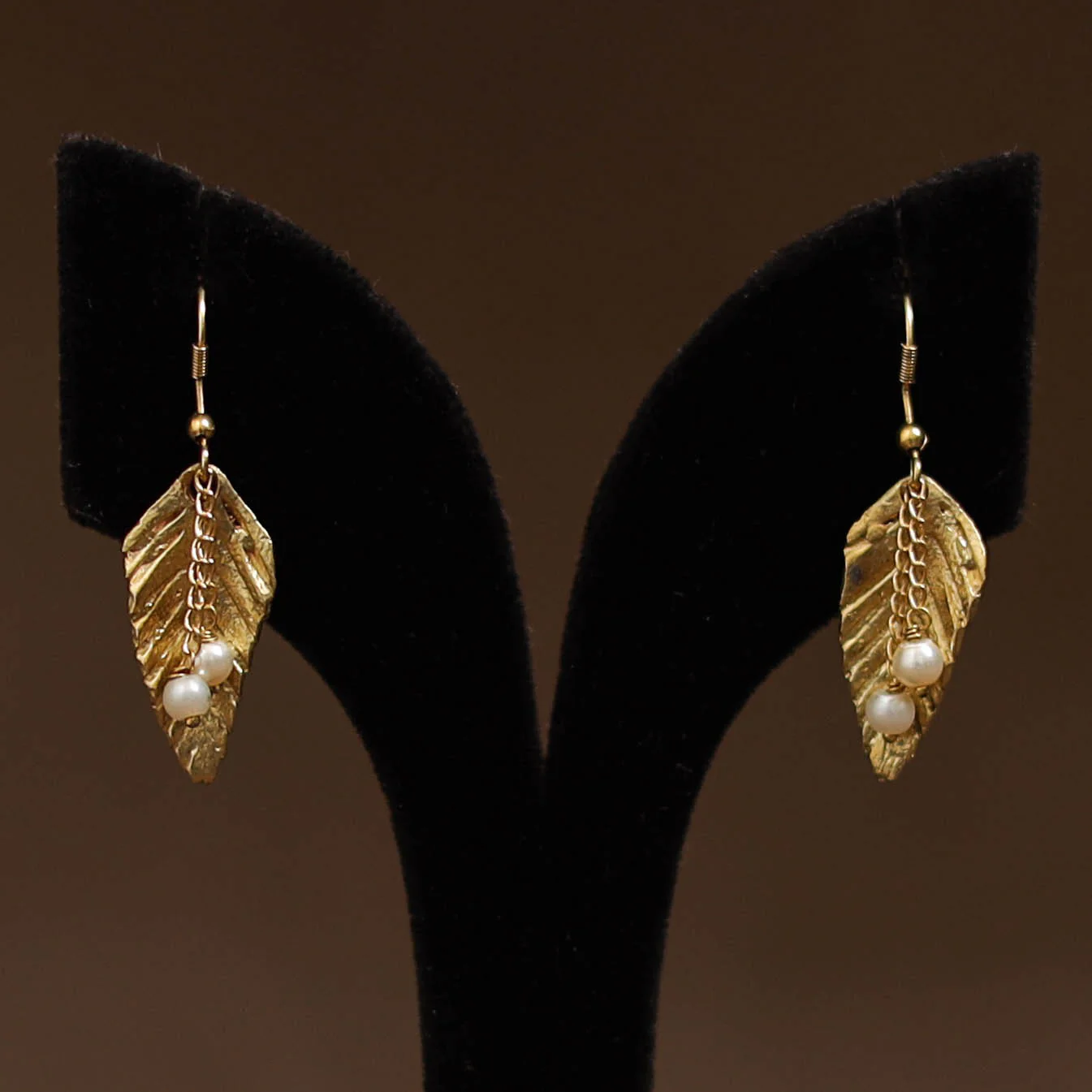 Miharu Tribal Dokra Brass Earrings 11 - Image 2