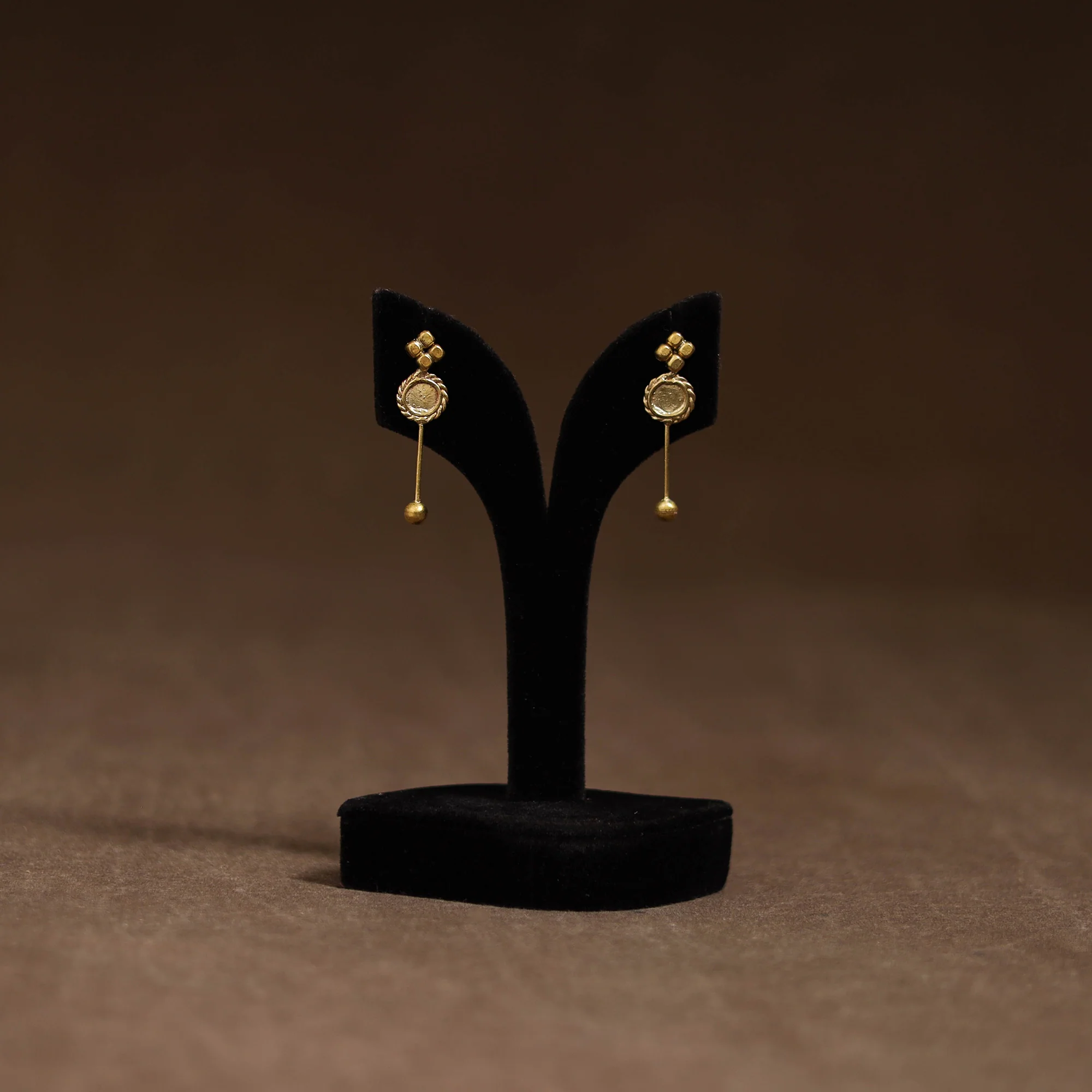 Miharu Tribal Dokra Brass Earrings 14