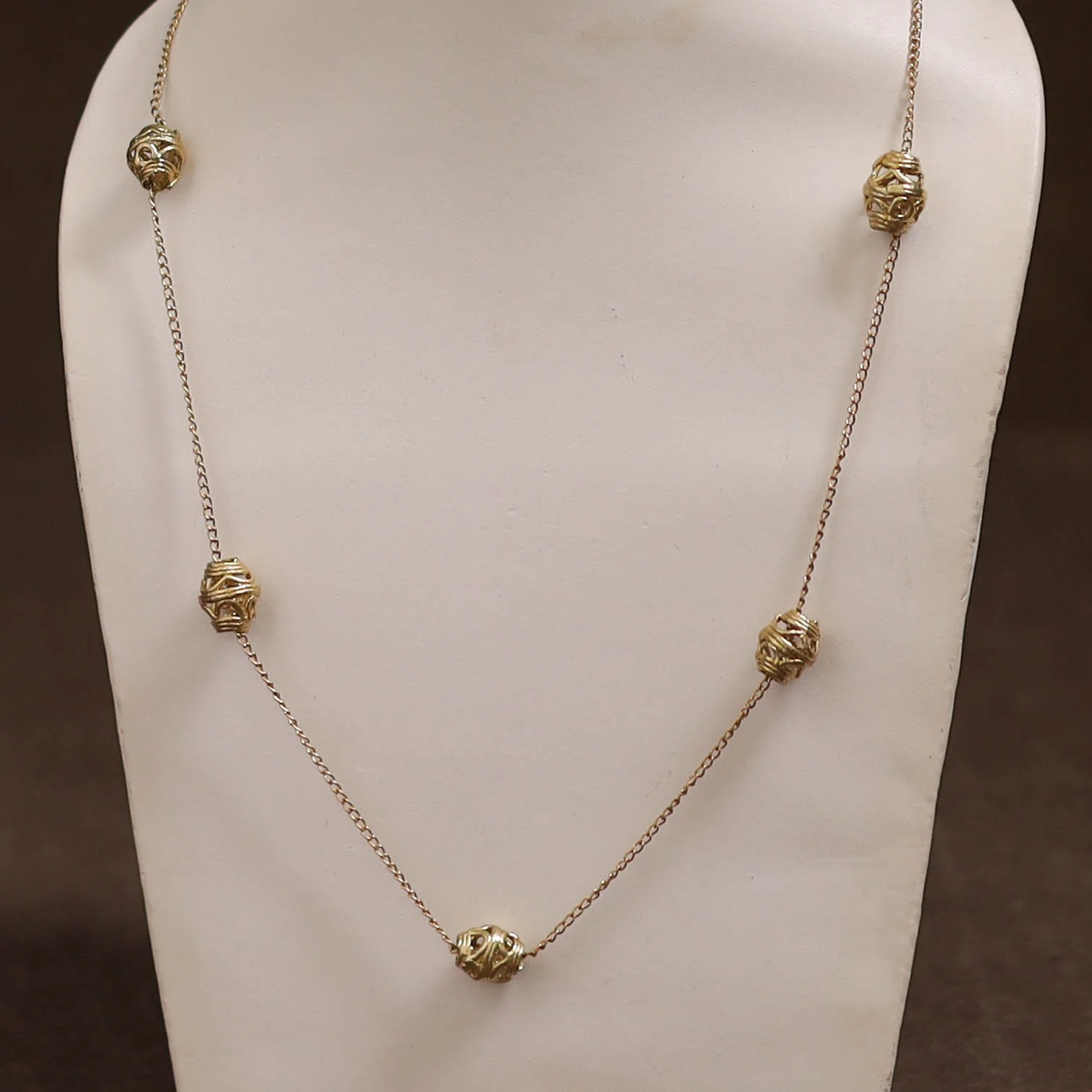 Miharu Tribal Dokra Brass Necklace 02 - Image 2
