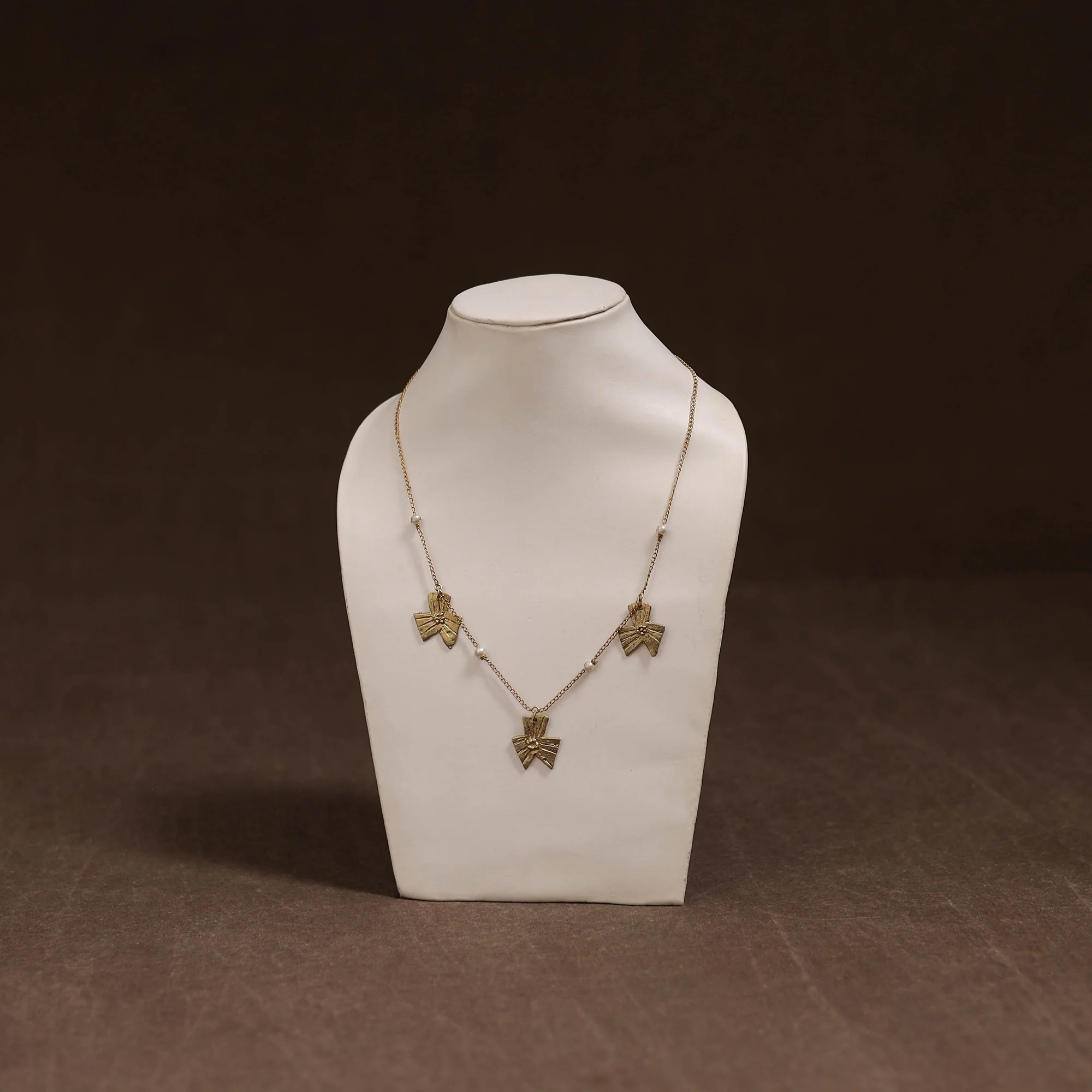 Miharu Tribal Dokra Brass Necklace 08