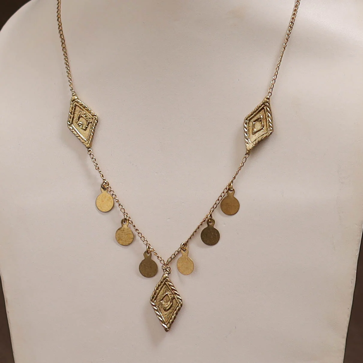 Miharu Tribal Dokra Brass Necklace 10 - Image 2
