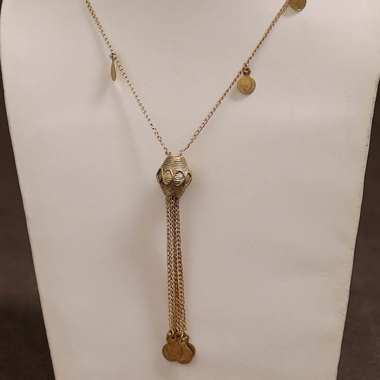Miharu Tribal Dokra Brass Pendant Necklace 07 - Image 2