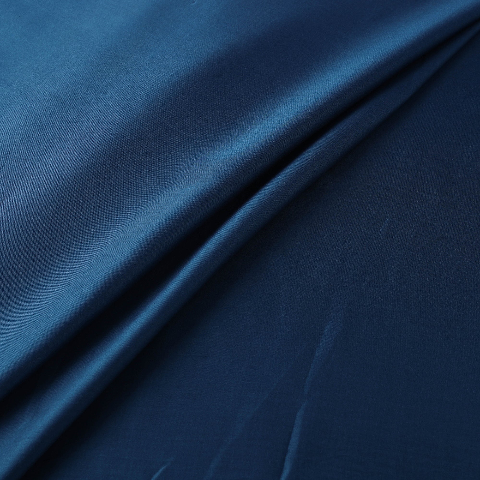 Blue - Modal Silk Plain Fabric 08 - Image 2