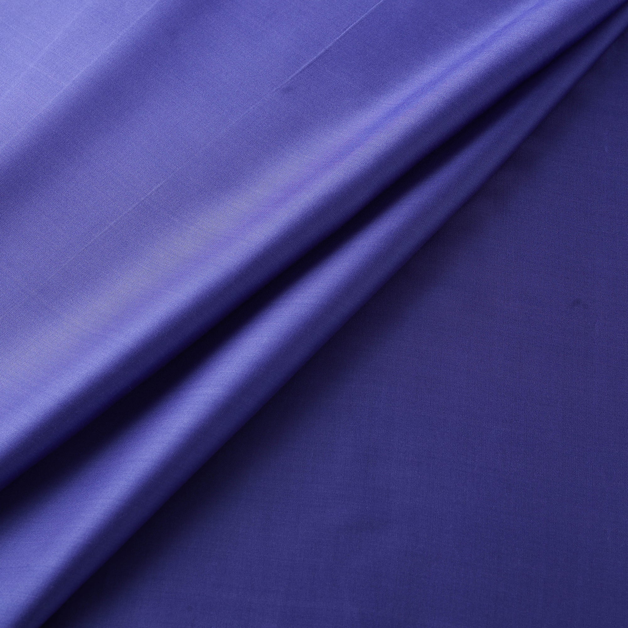 Blue - Modal Silk Plain Fabric 14 - Image 2