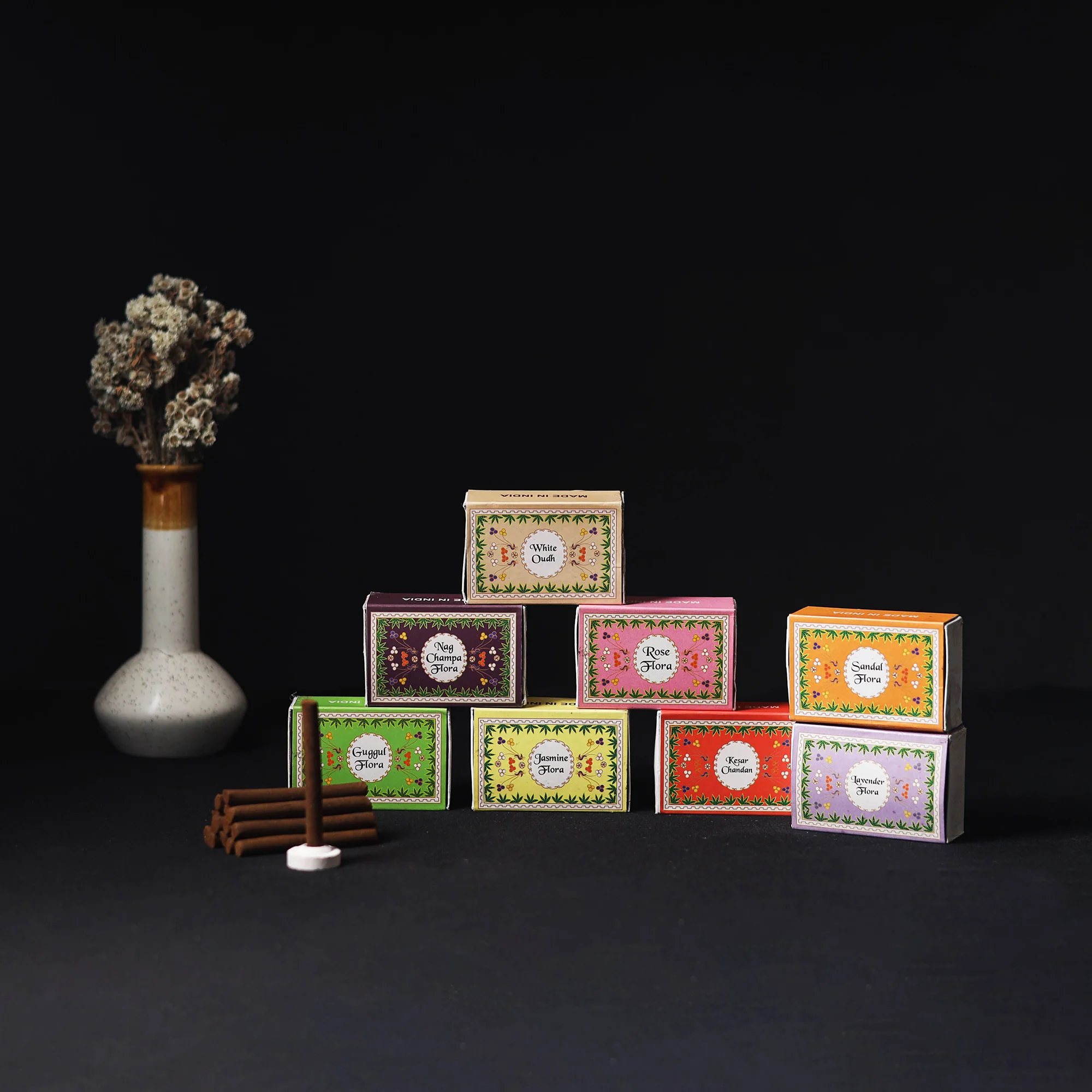 Natural Flora Dhoop Sticks (Set of 8) 01