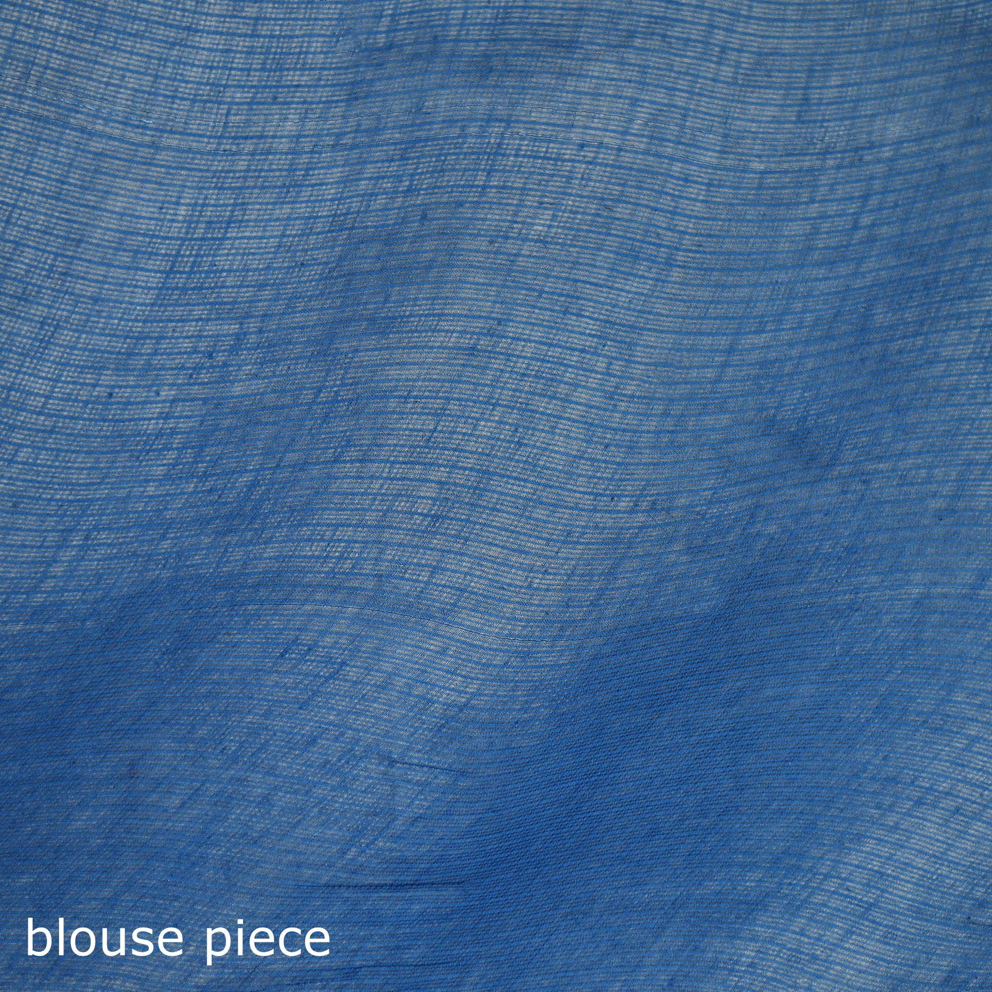 Blue - Nazaakat Kota Doria Cotton Plain Saree with Blouse & Jewellery Set 100 - Image 5