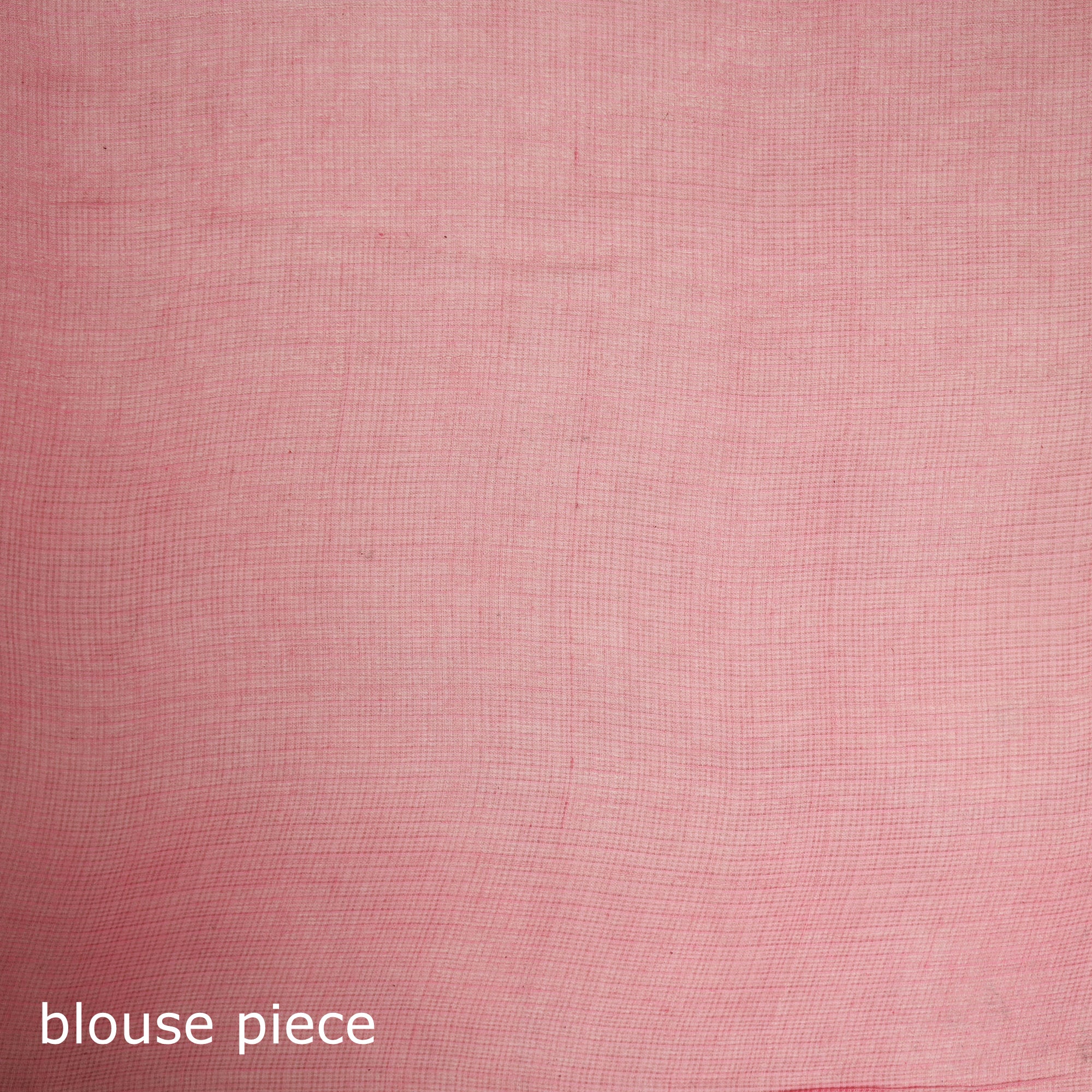 Pink - Nazaakat Kota Doria Cotton Plain Saree with Blouse & Jewellery Set 115 - Image 5