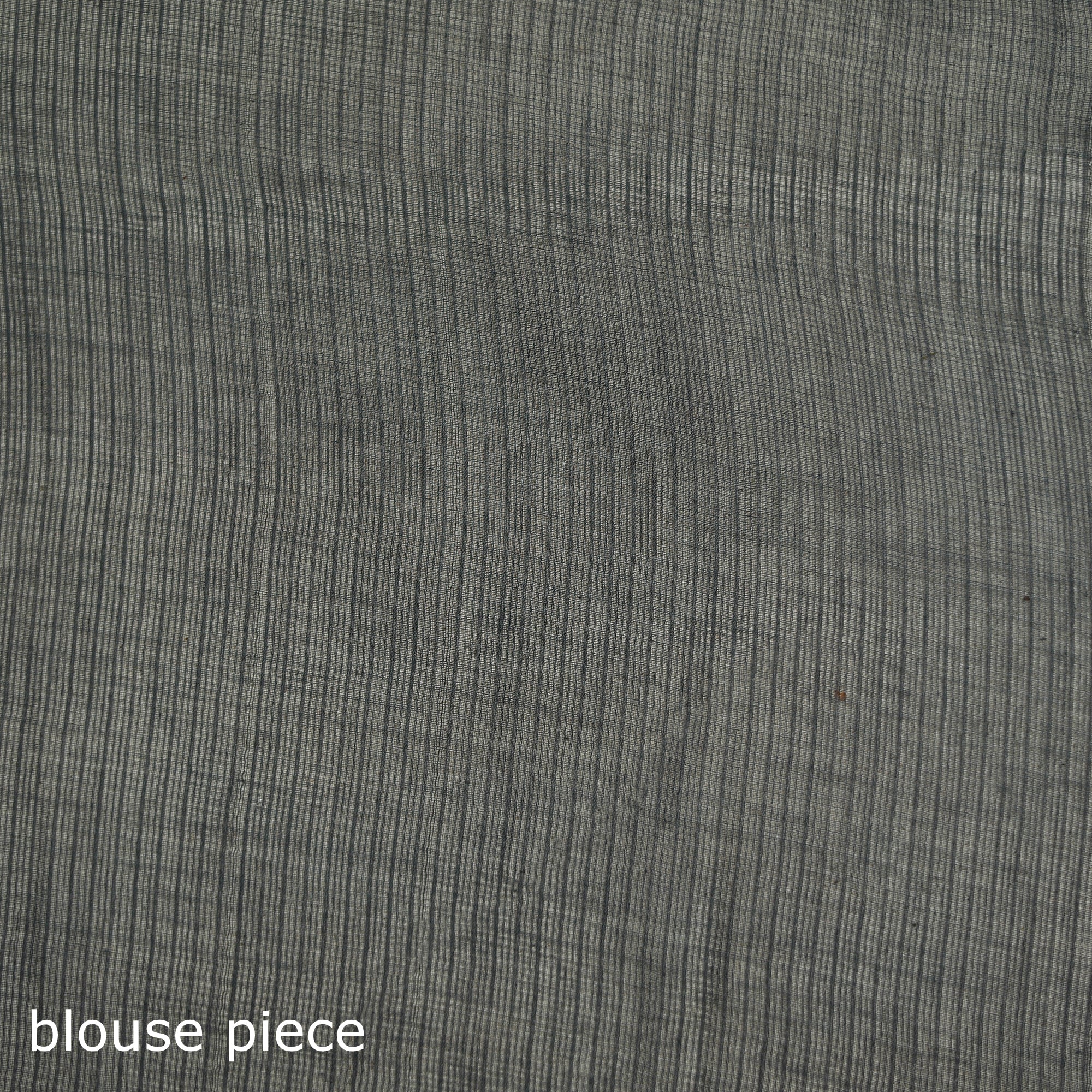 Grey - Nazaakat Kota Doria Cotton Plain Saree with Blouse & Jewellery Set 142 - Image 5