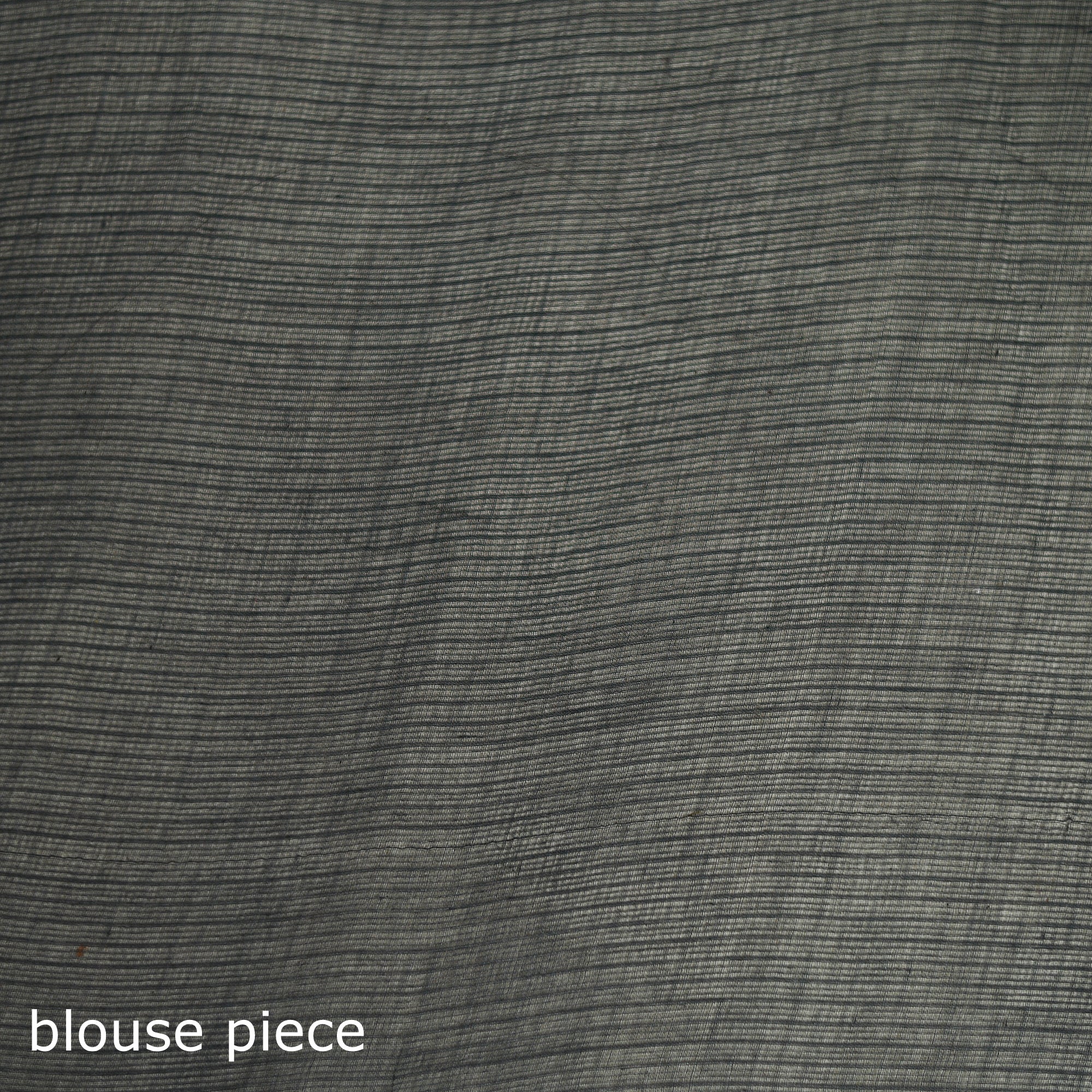 Grey - Nazaakat Kota Doria Cotton Plain Saree with Blouse & Jewellery Set 143 - Image 5