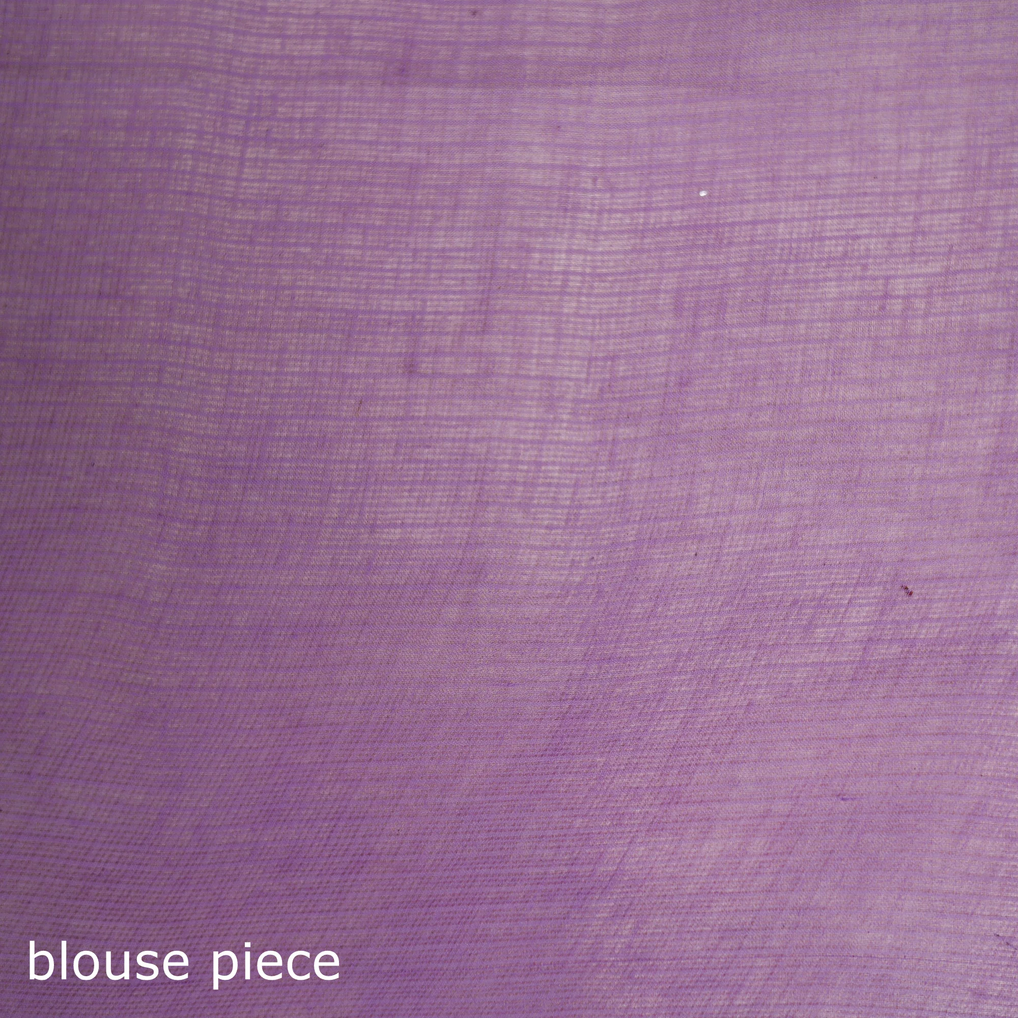 Purple - Nazaakat Kota Doria Cotton Plain Saree with Blouse & Jewellery Set 144 - Image 5