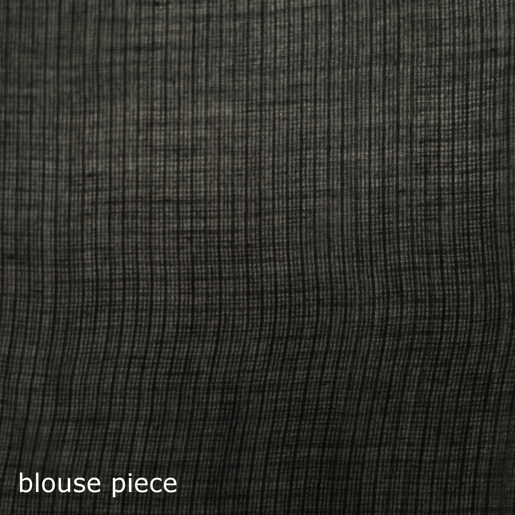 Black - Nazaakat Kota Doria Cotton Plain Saree with Blouse & Jewellery Set 15 - Image 5