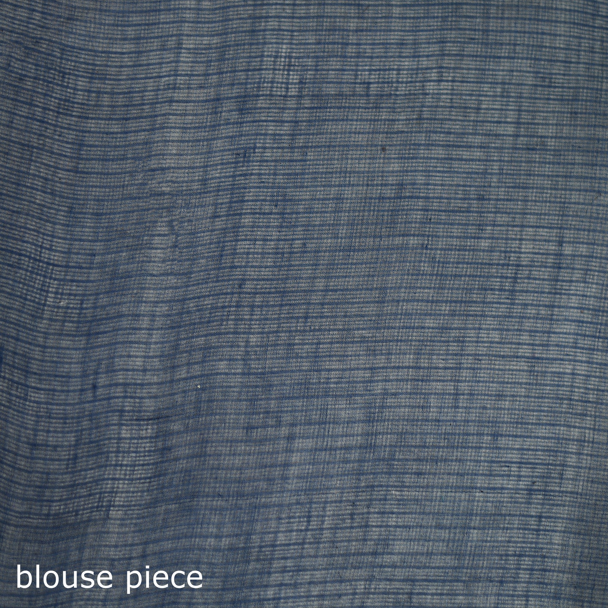 Blue - Nazaakat Kota Doria Cotton Plain Saree with Blouse & Jewellery Set 157 - Image 5
