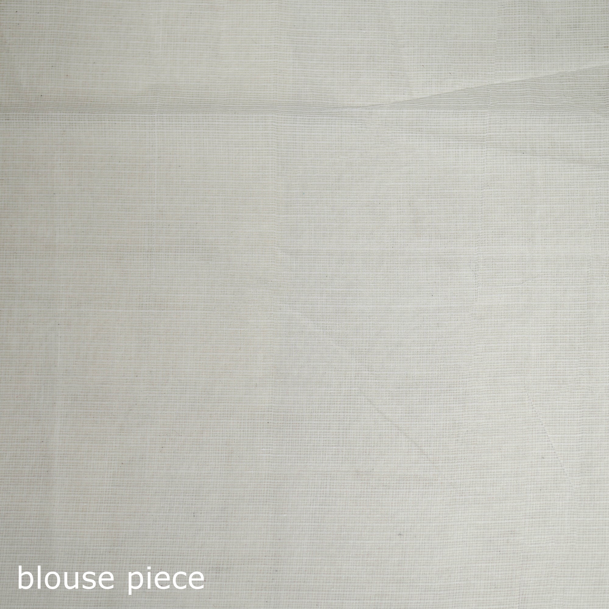 White - Nazaakat Kota Doria Cotton Plain Saree with Blouse & Jewellery Set 160 - Image 5